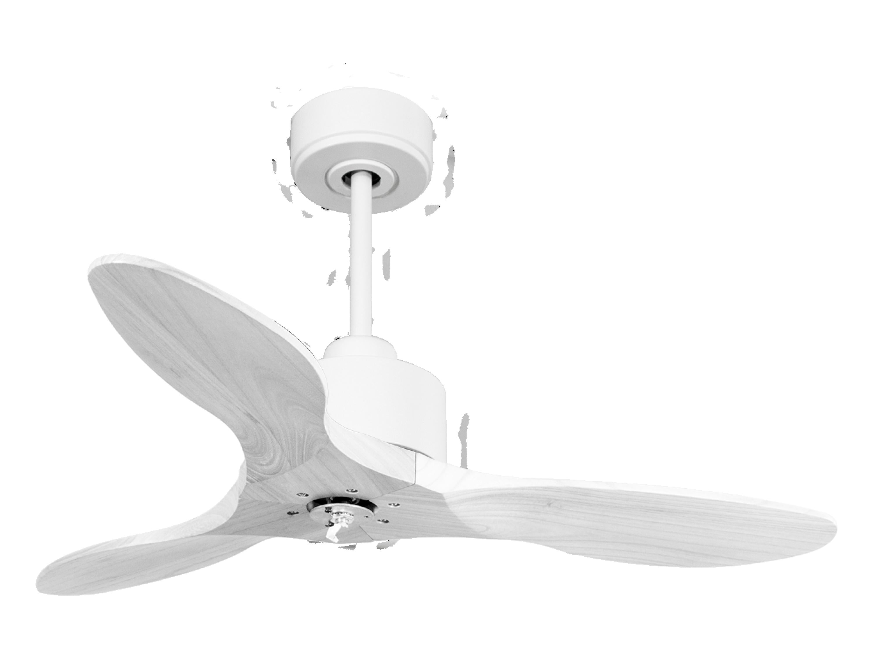 Ventilateur de plafond Réversible Thermostat Dimmable Wifi Moteur à courant continu Toits en pente Télécommande Lumière à trois tons Hypersilence Mémoire