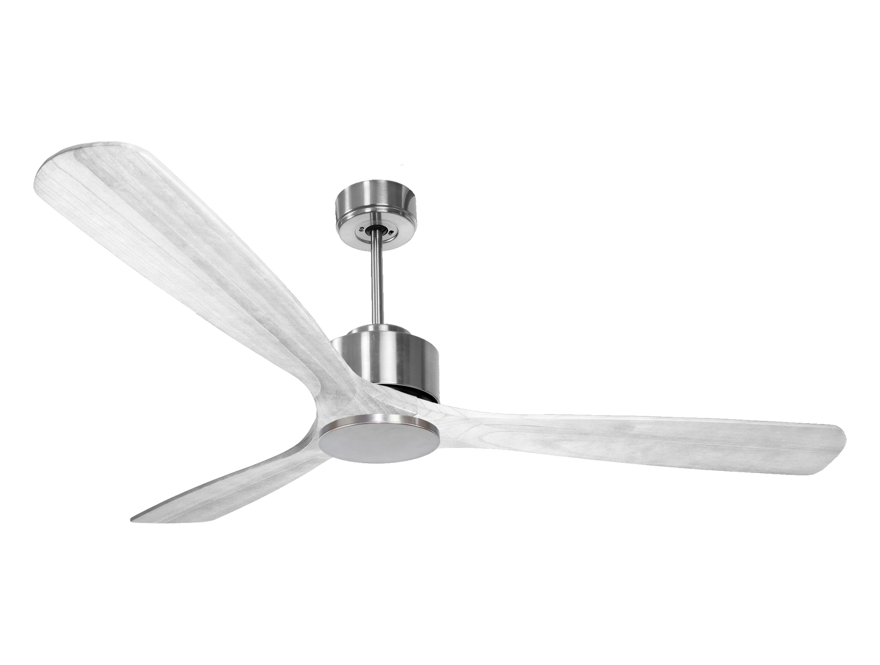 Ventilateur de plafond Réversible Thermostat Wifi Moteur à courant continu Toits en pente Télécommande Hypersilence Mémoire
