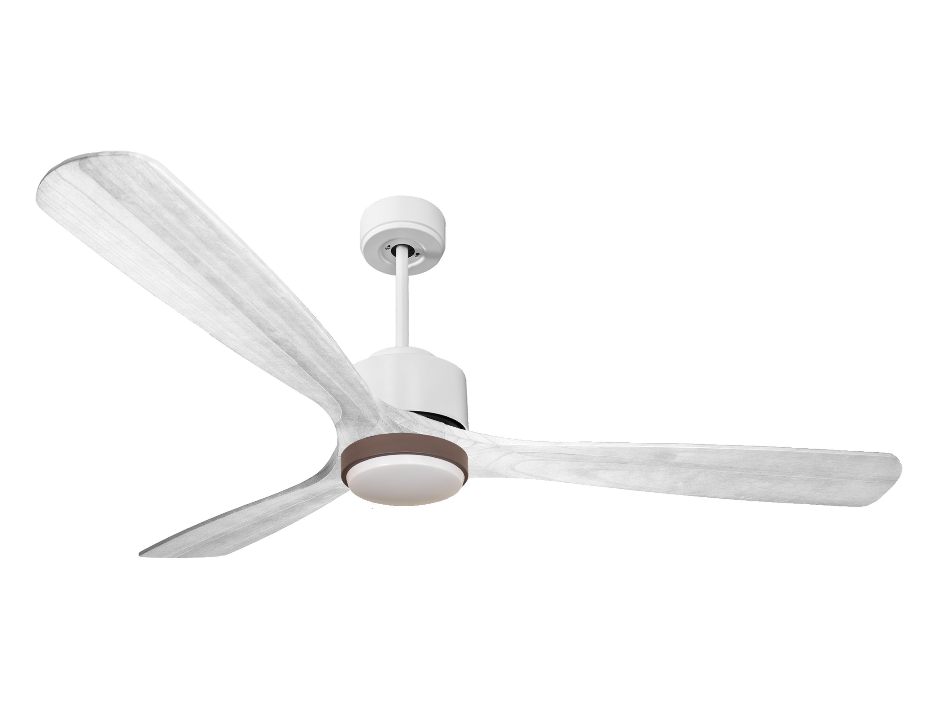 Ventilateur de plafond Réversible Thermostat Dimmable Wifi Moteur à courant continu Toits en pente Télécommande Lumière à trois tons Hypersilence Mémoire