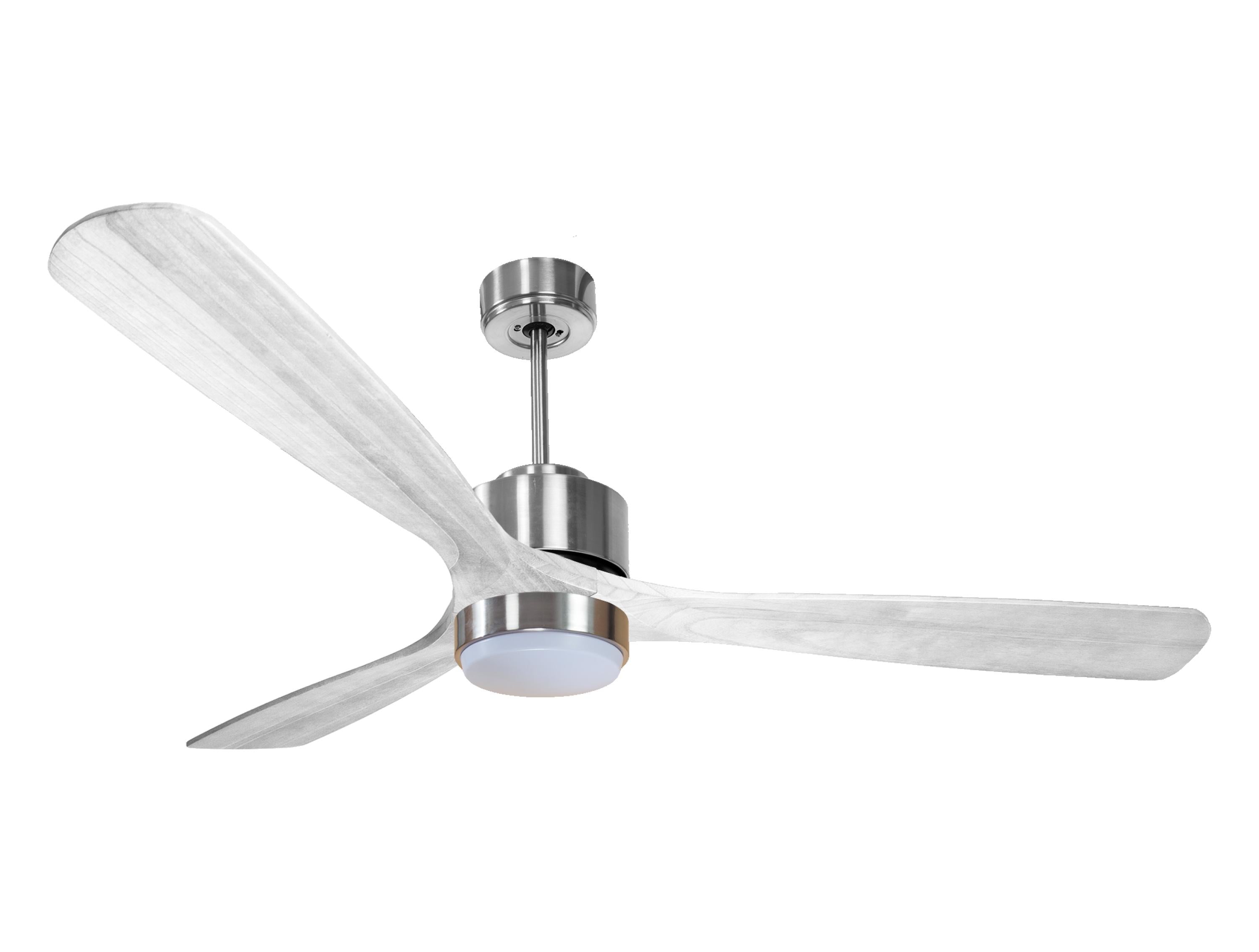 Ventilateur de plafond Réversible Thermostat Dimmable Wifi Moteur à courant continu Toits en pente Télécommande Lumière à trois tons Hypersilence Mémoire