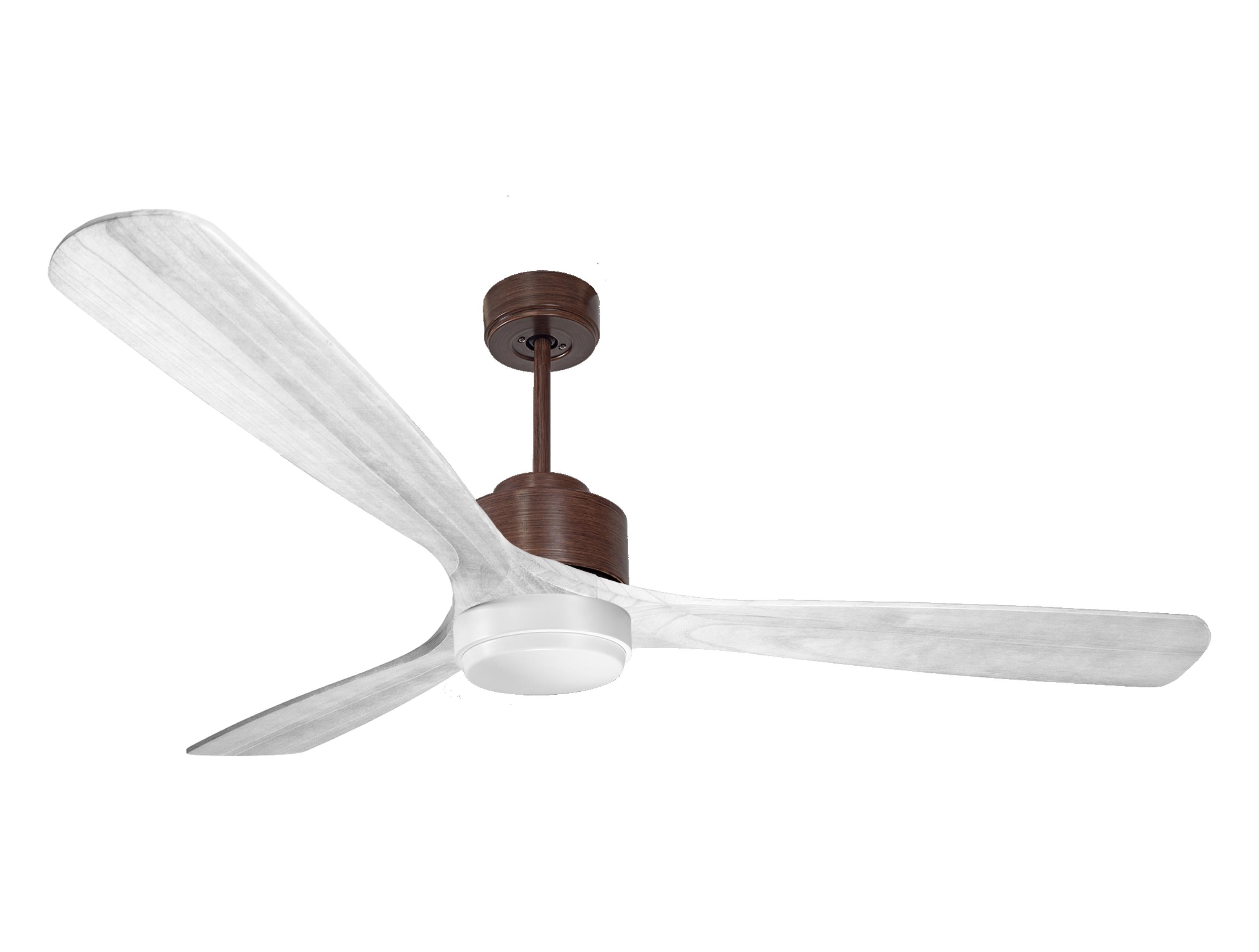 Ventilateur de plafond Réversible Thermostat Dimmable Wifi Moteur à courant continu Toits en pente Télécommande Lumière à trois tons Hypersilence Mémoire