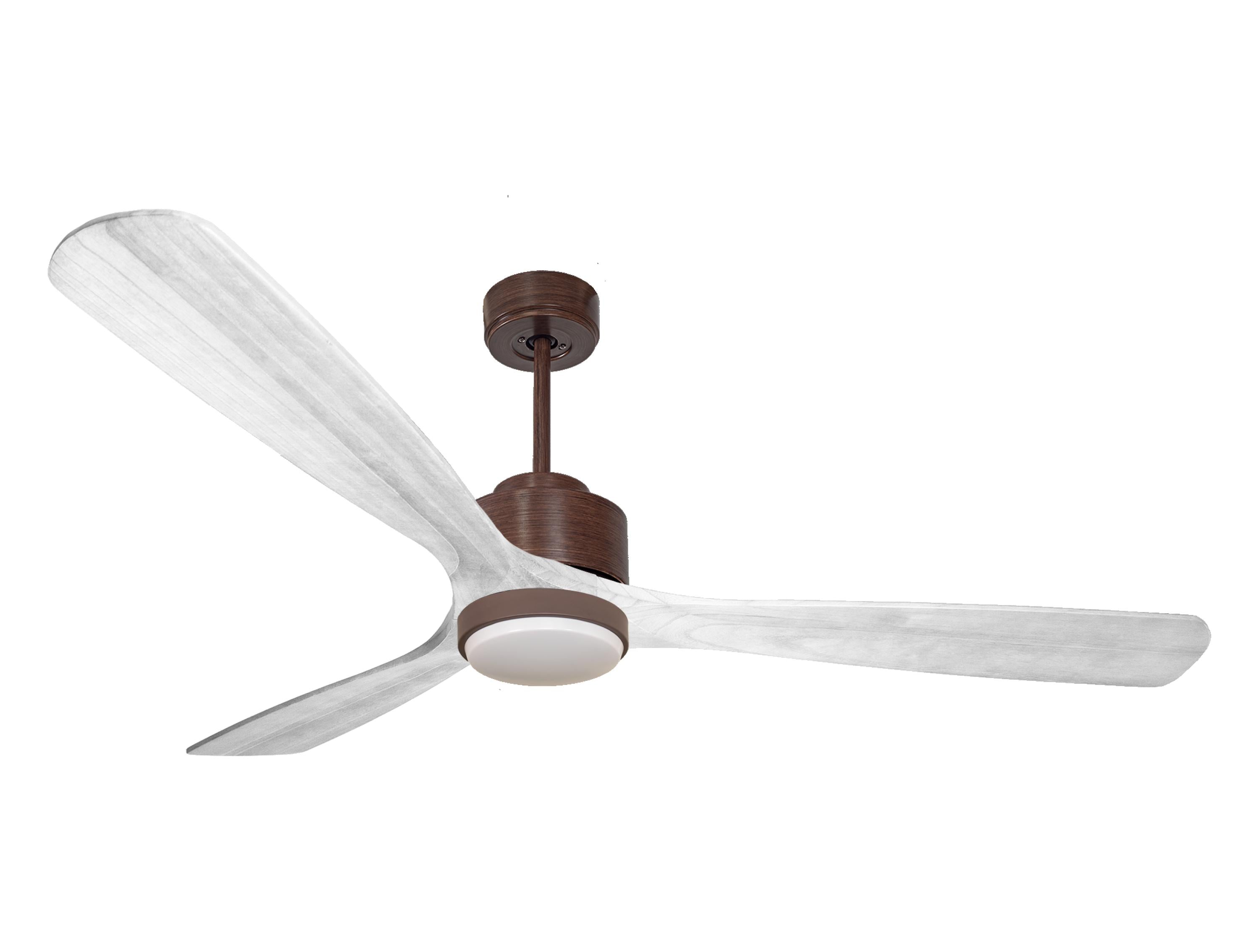 Ventilateur de plafond Réversible Thermostat Dimmable Wifi Moteur à courant continu Toits en pente Télécommande Lumière à trois tons Hypersilence Mémoire