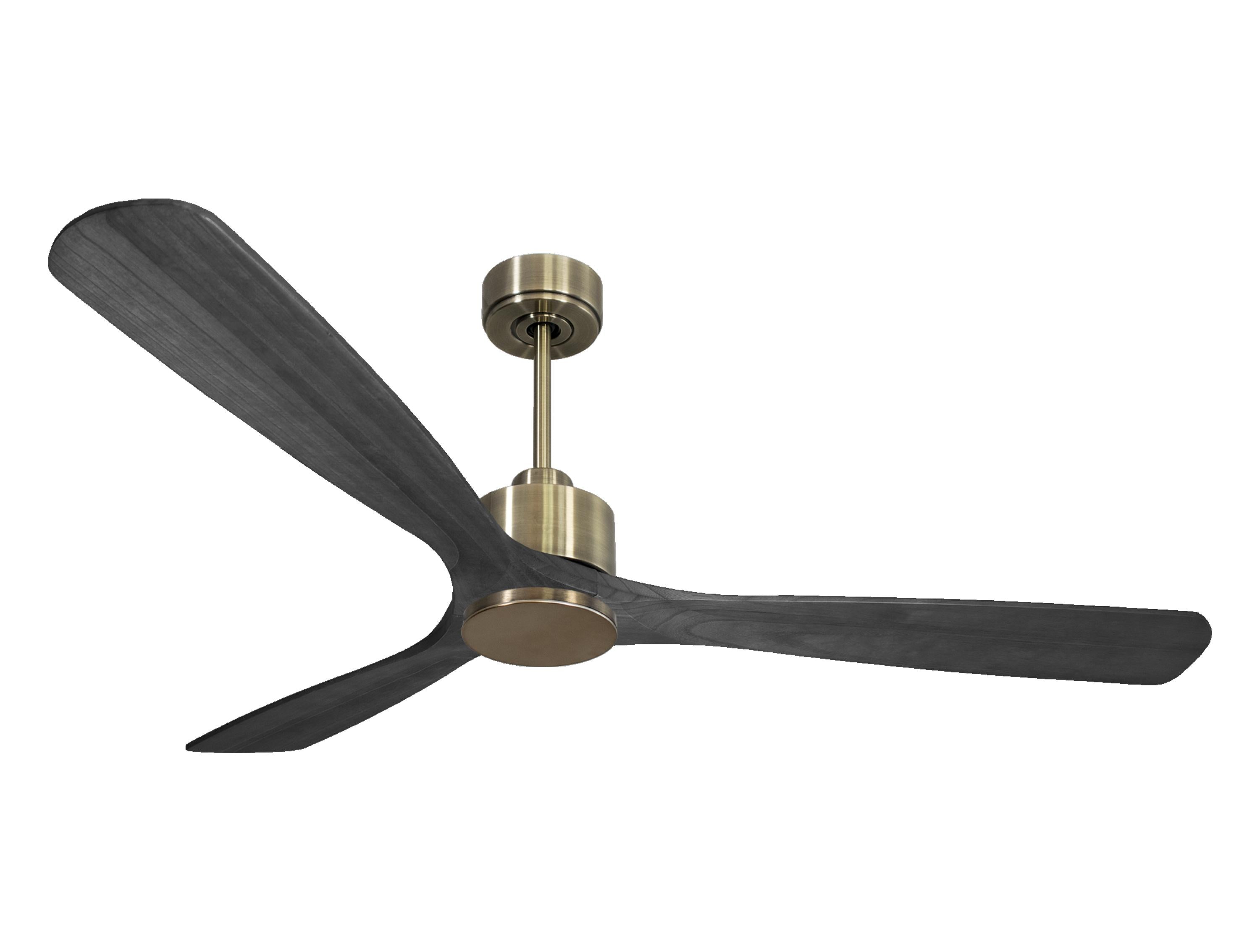 Ventilateur de plafond Réversible Thermostat Wifi Moteur à courant continu Toits en pente Télécommande Hypersilence Mémoire