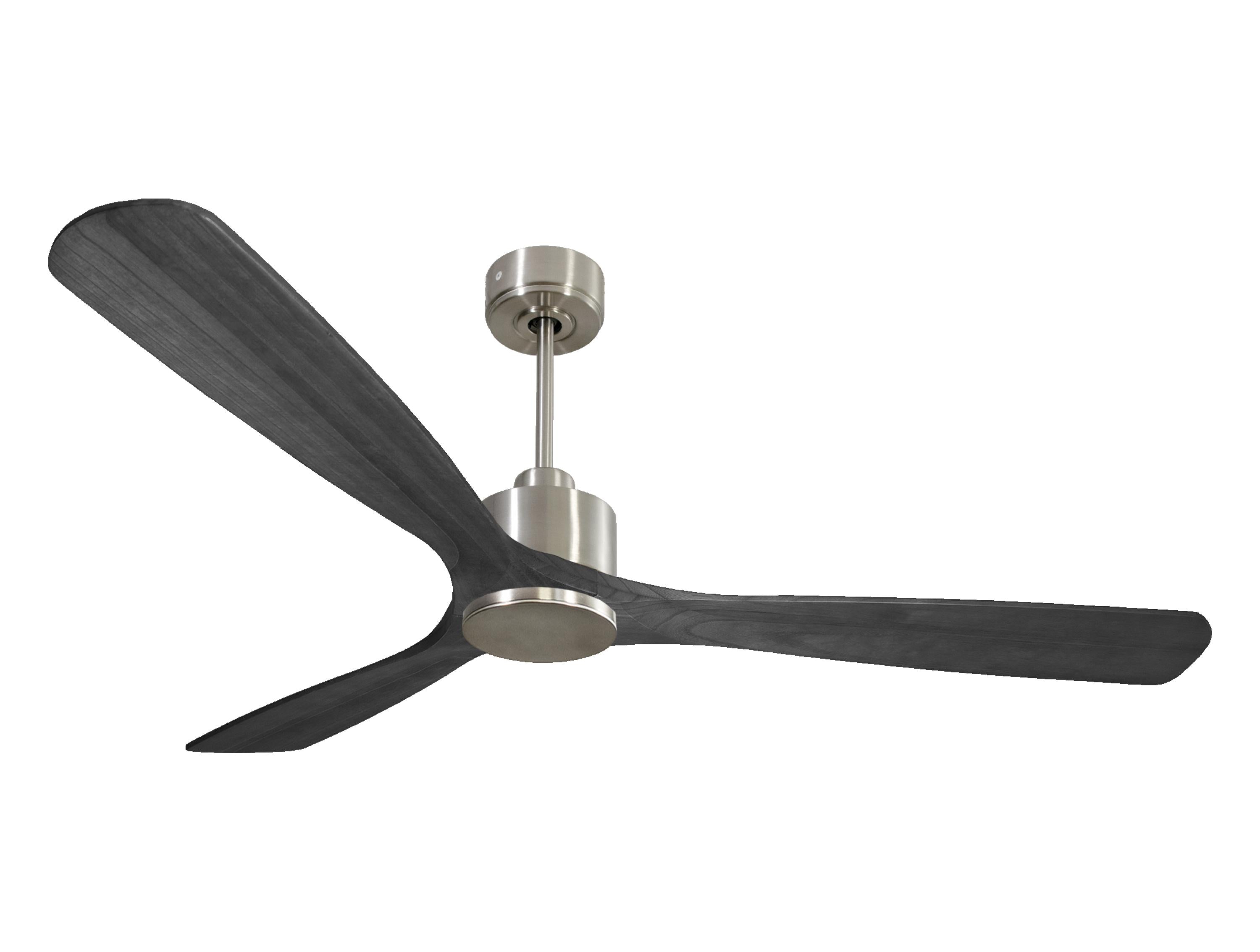 Ventilateur de plafond Réversible Thermostat Wifi Moteur à courant continu Toits en pente Télécommande Hypersilence Mémoire