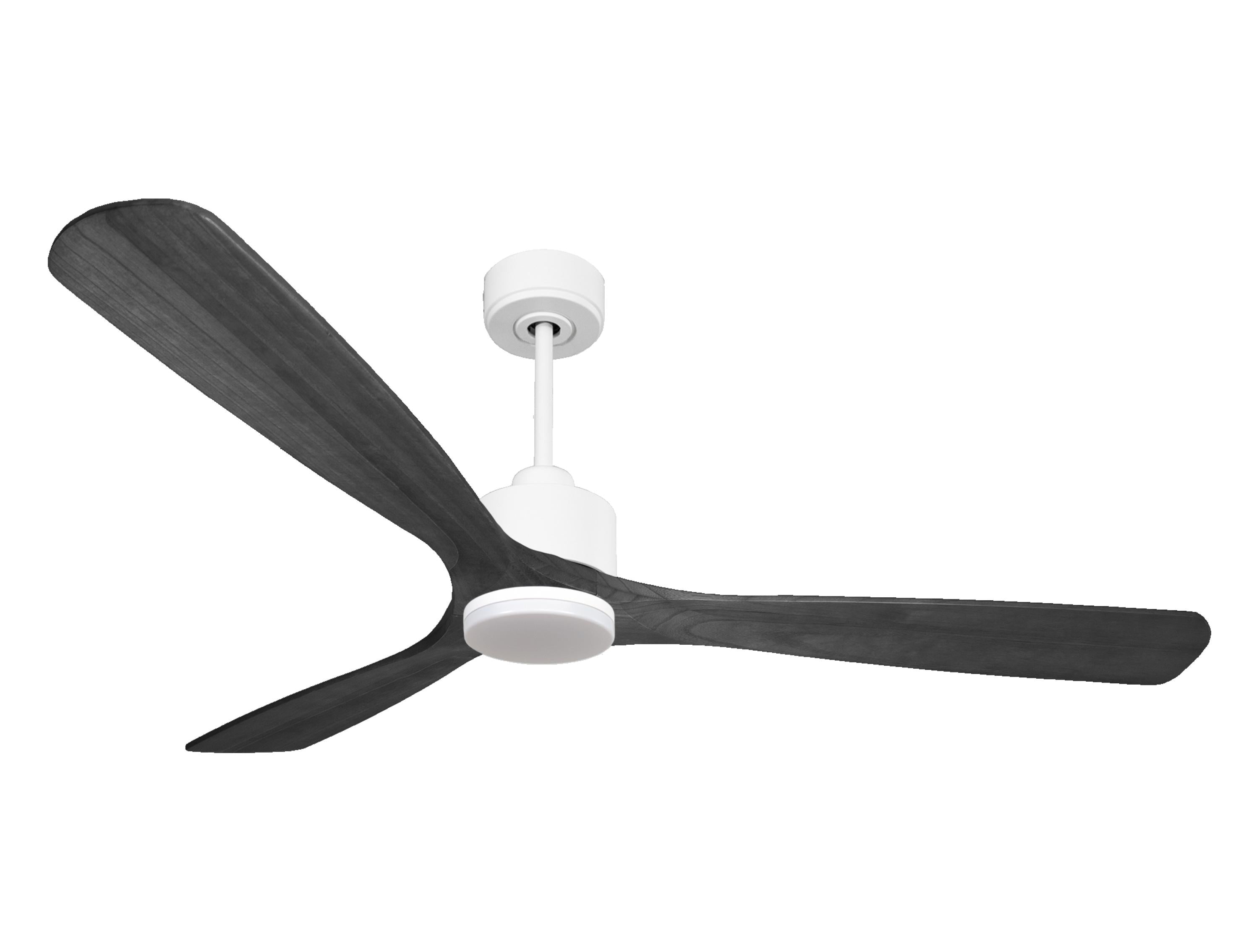 Ventilateur de plafond Réversible Thermostat Dimmable Wifi Moteur à courant continu Toits en pente Télécommande Lumière à trois tons Hypersilence Mémoire