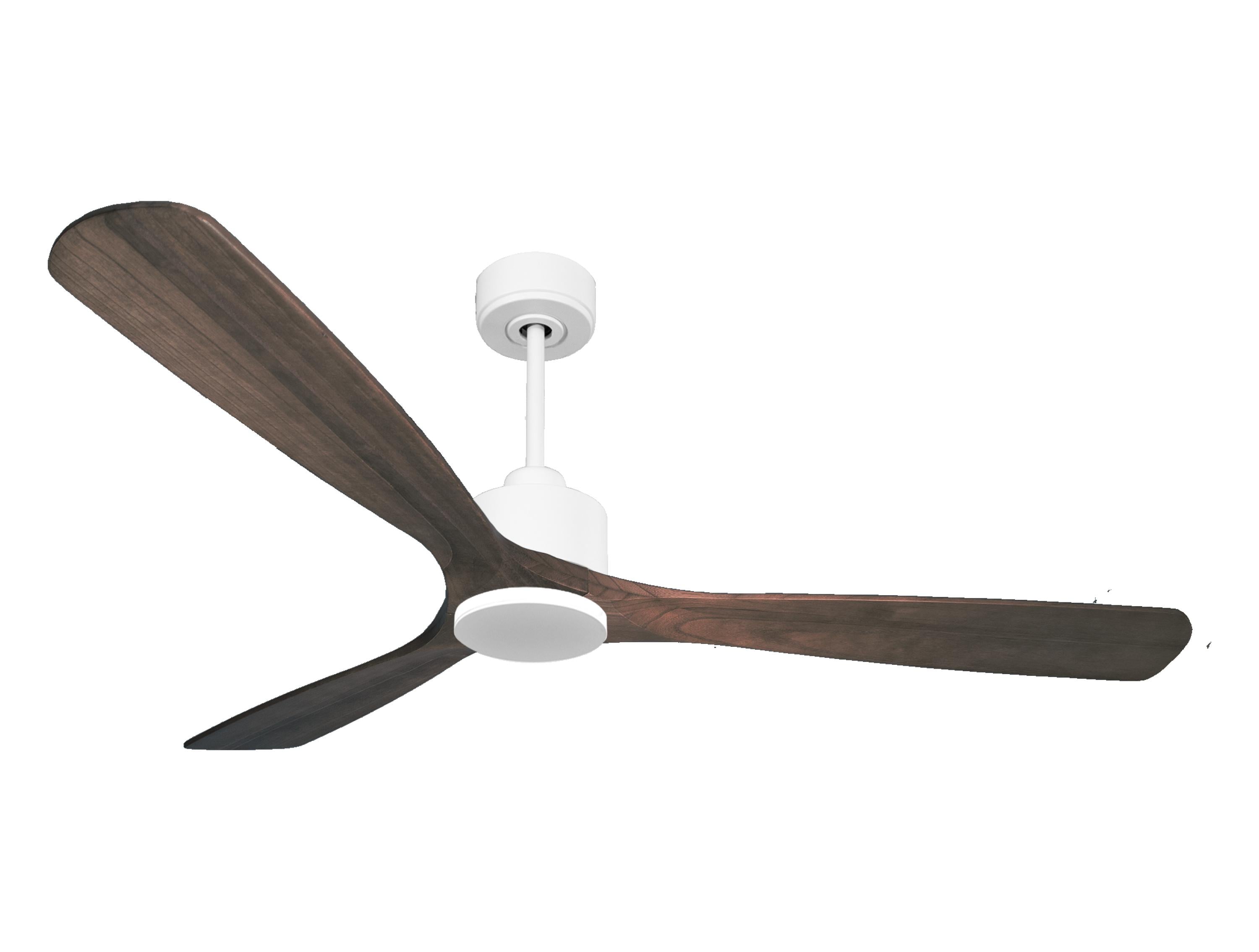 Ventilateur de plafond Réversible Thermostat Wifi Moteur à courant continu Toits en pente Télécommande Mémoire