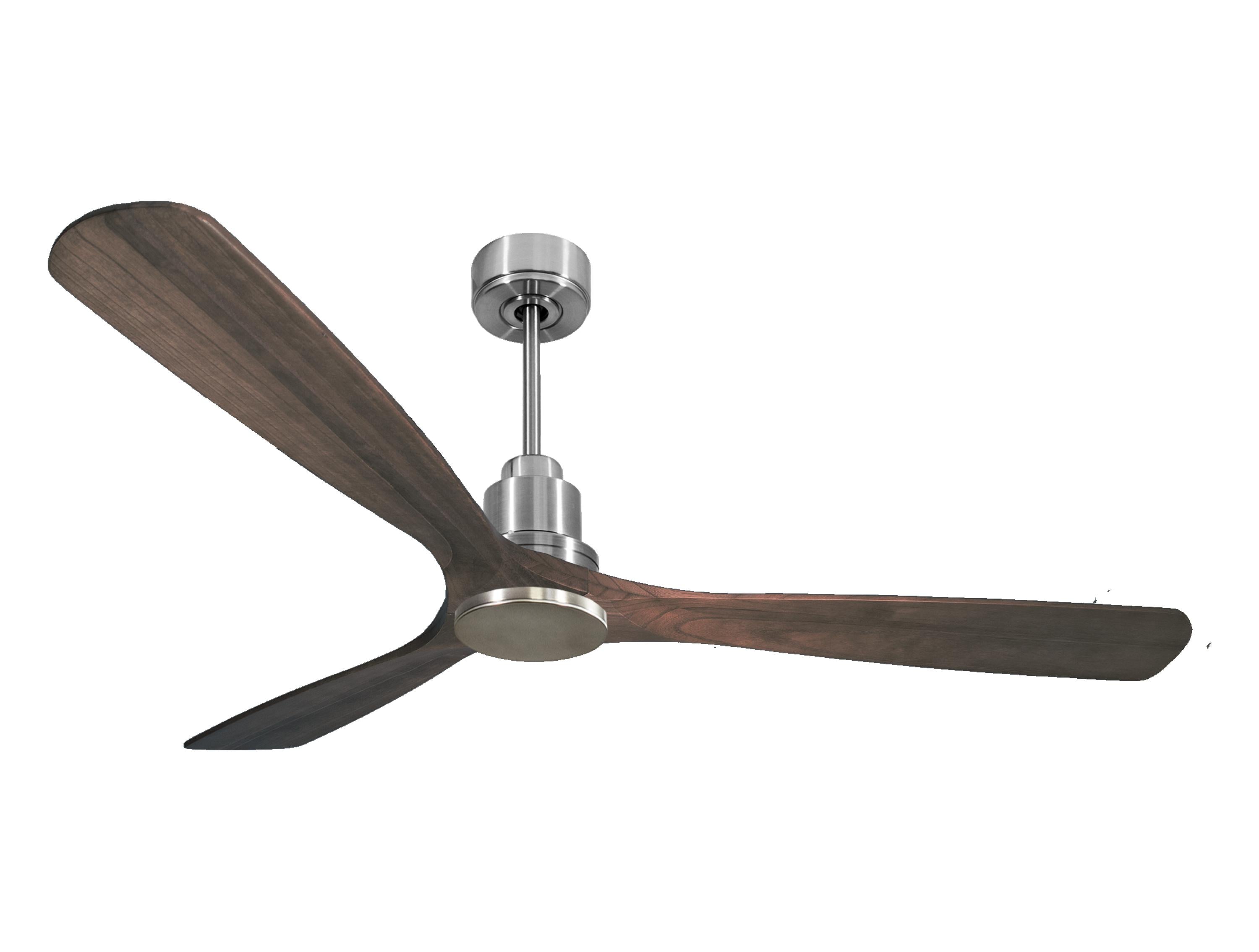 Ventilateur de plafond Réversible Thermostat Wifi Moteur à courant continu Toits en pente Télécommande Mémoire