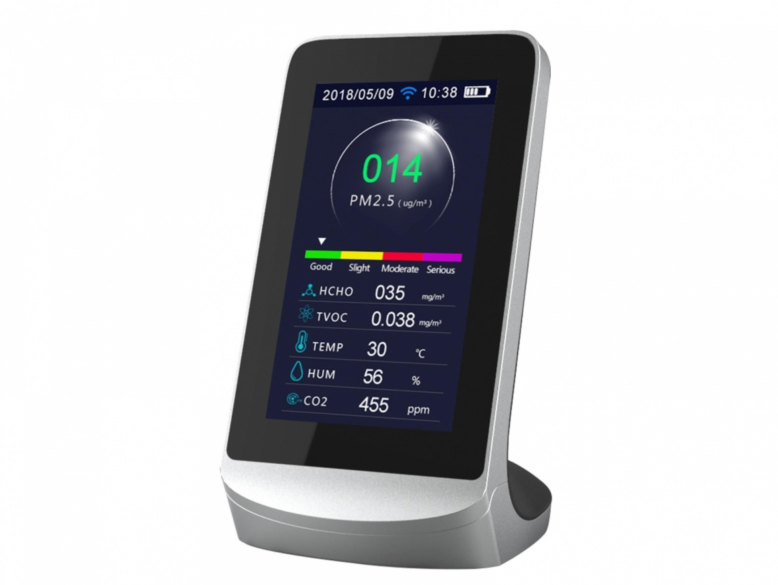 Station météo avec capteur PM2 et PM1.0 WIFI et 8 fonctions