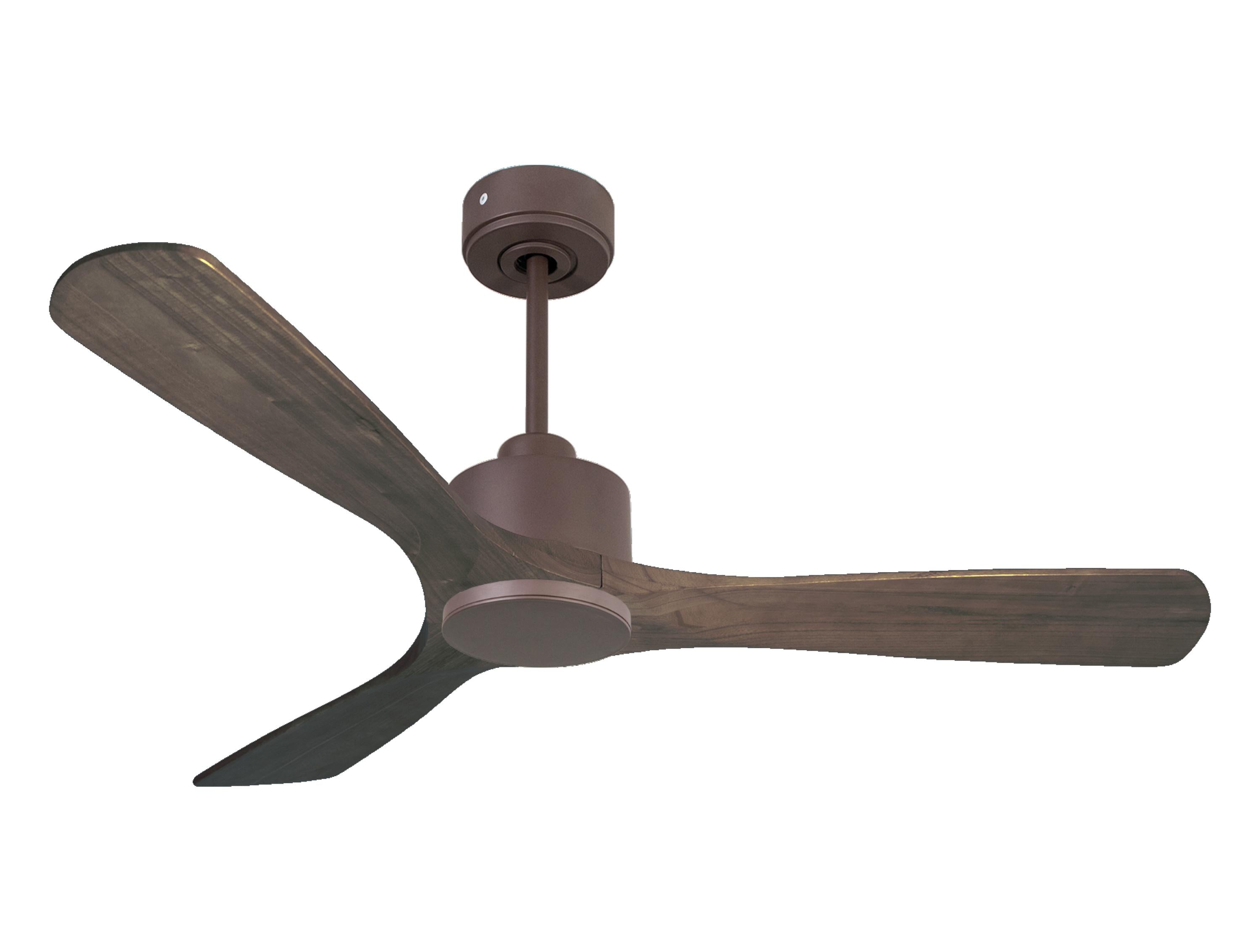 Ventilateur de plafond Réversible Thermostat Wifi Moteur à courant continu Toits en pente Télécommande Hypersilence Mémoire