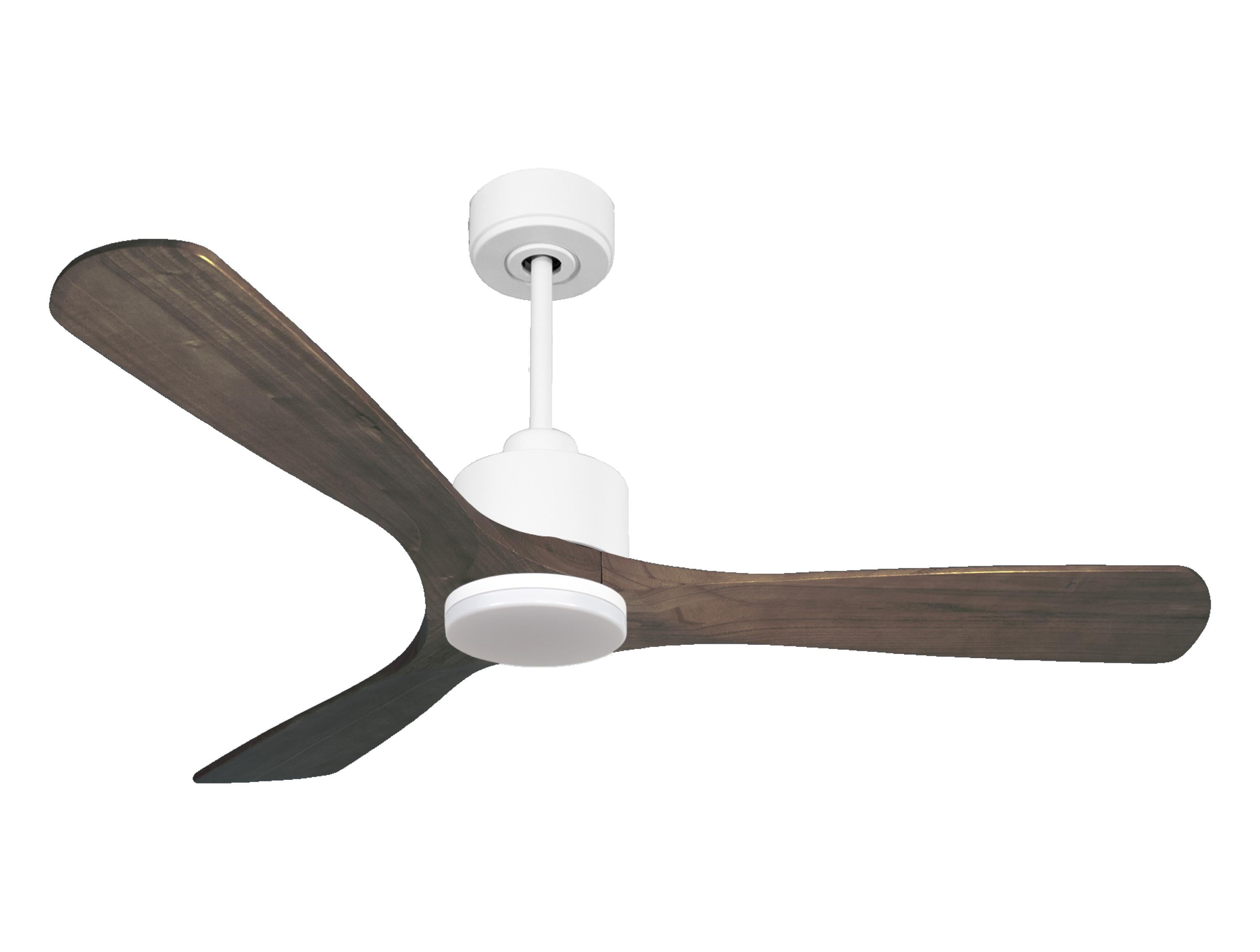 Ventilateur de plafond Réversible Thermostat Dimmable Wifi Moteur à courant continu Toits en pente Télécommande Lumière à trois tons Hypersilence Mémoire