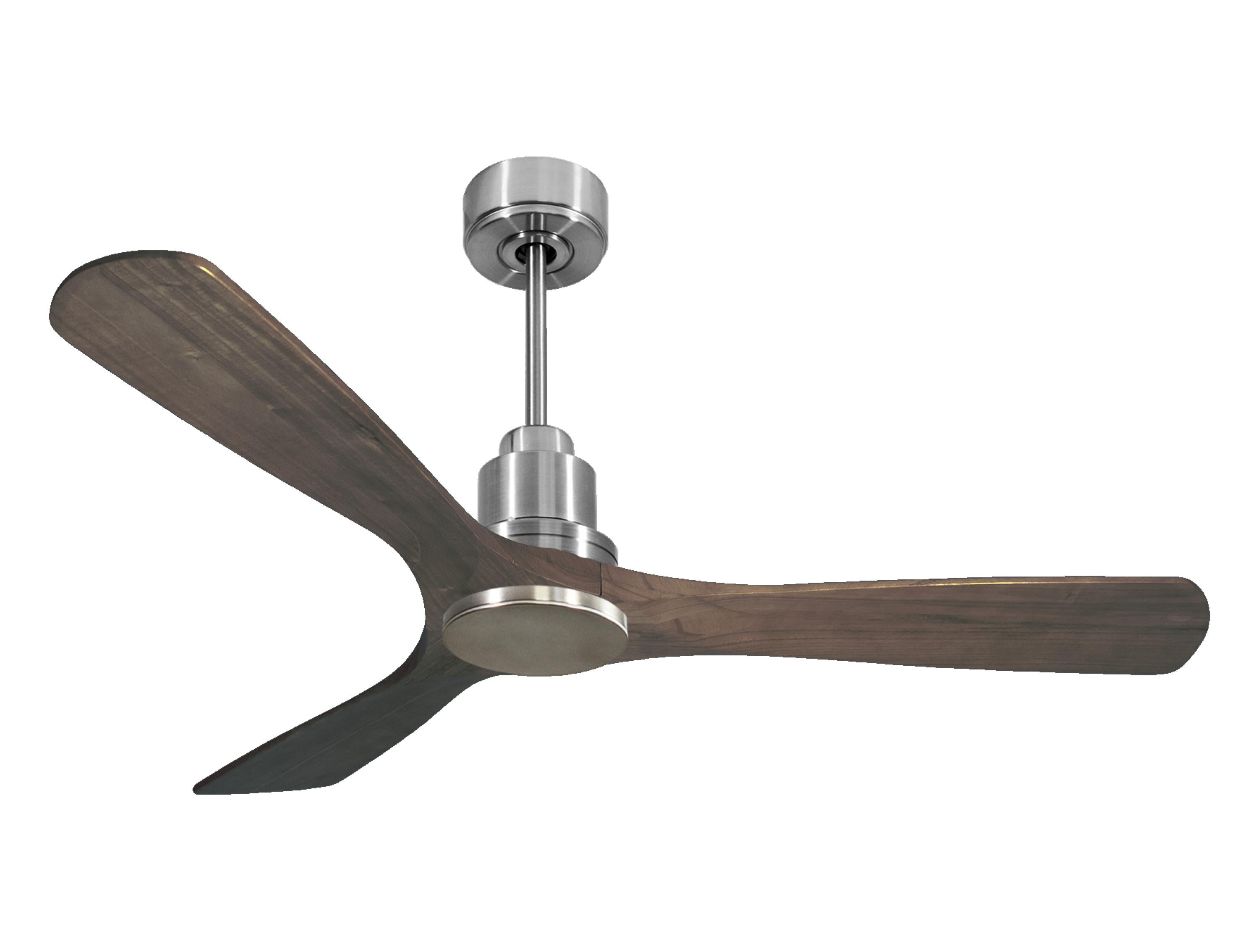 Ventilateur de plafond Réversible Thermostat Wifi Moteur à courant continu Toits en pente Télécommande Hypersilence Mémoire