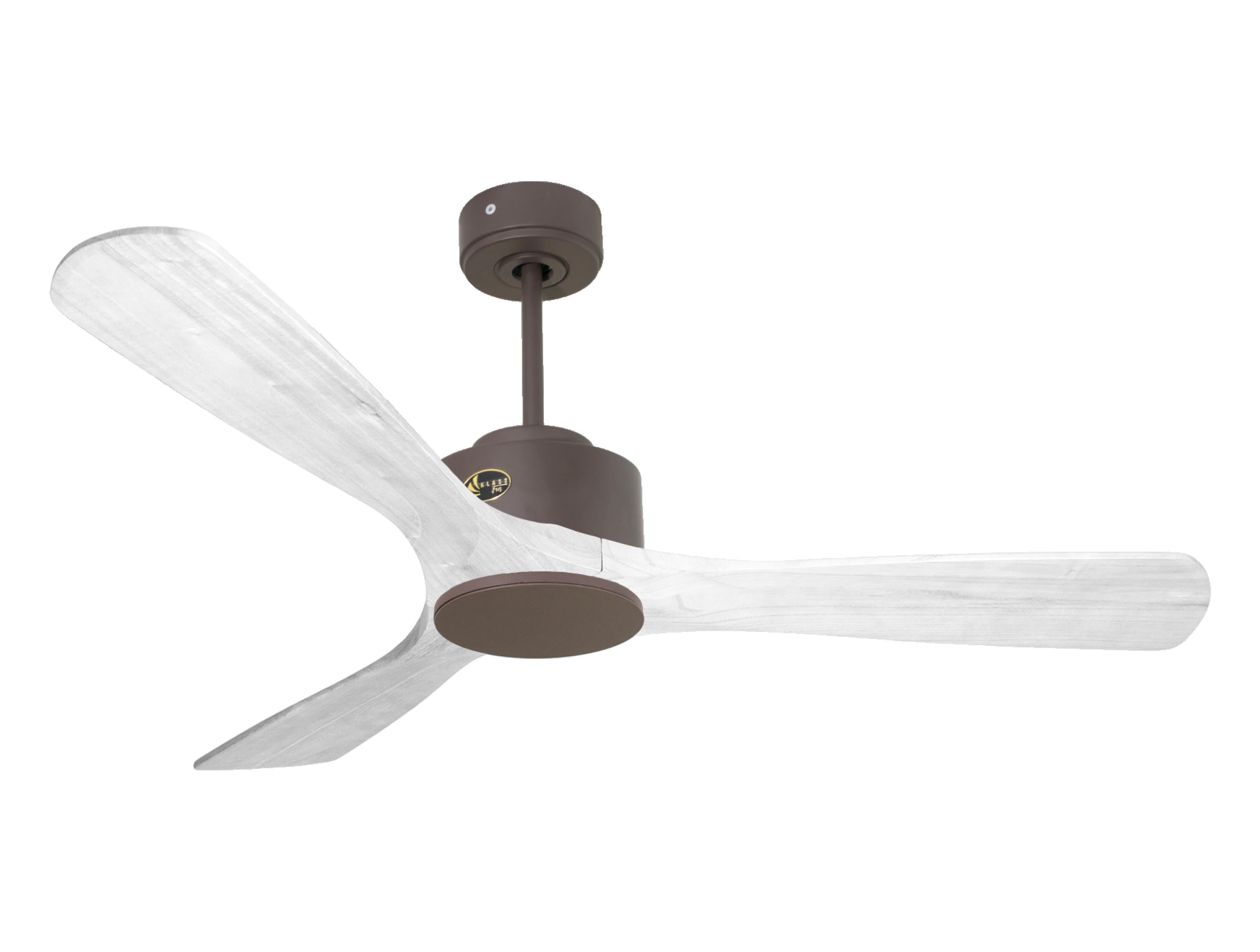 Ventilateur de plafond Réversible Thermostat Wifi Moteur à courant continu Toits en pente Télécommande Hypersilence Mémoire
