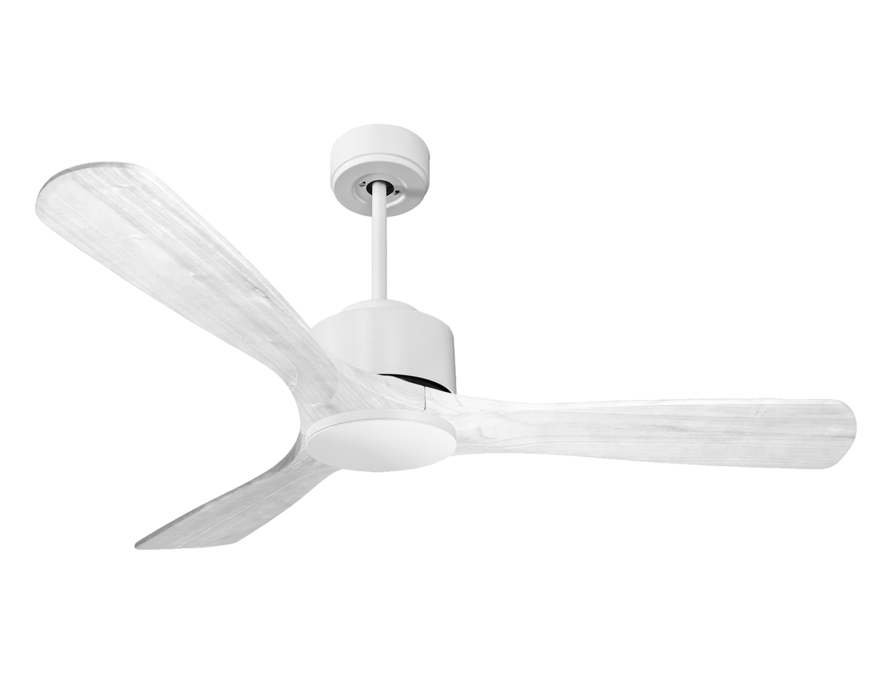 Ventilateur de plafond Réversible Thermostat Wifi Moteur à courant continu Toits en pente Télécommande Hypersilence Mémoire