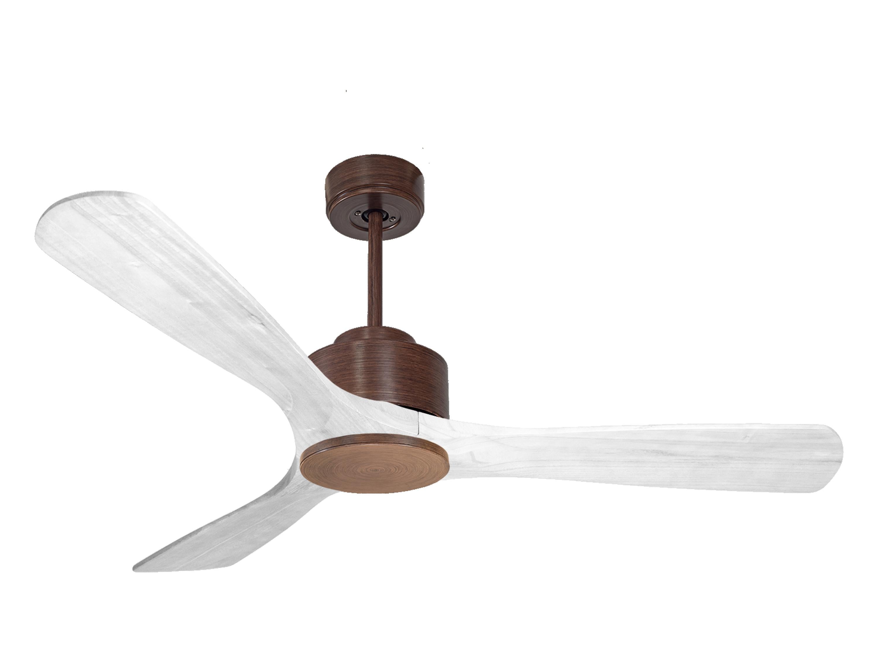 Ventilateur de plafond Réversible Thermostat Wifi Moteur à courant continu Toits en pente Télécommande Hypersilence Mémoire