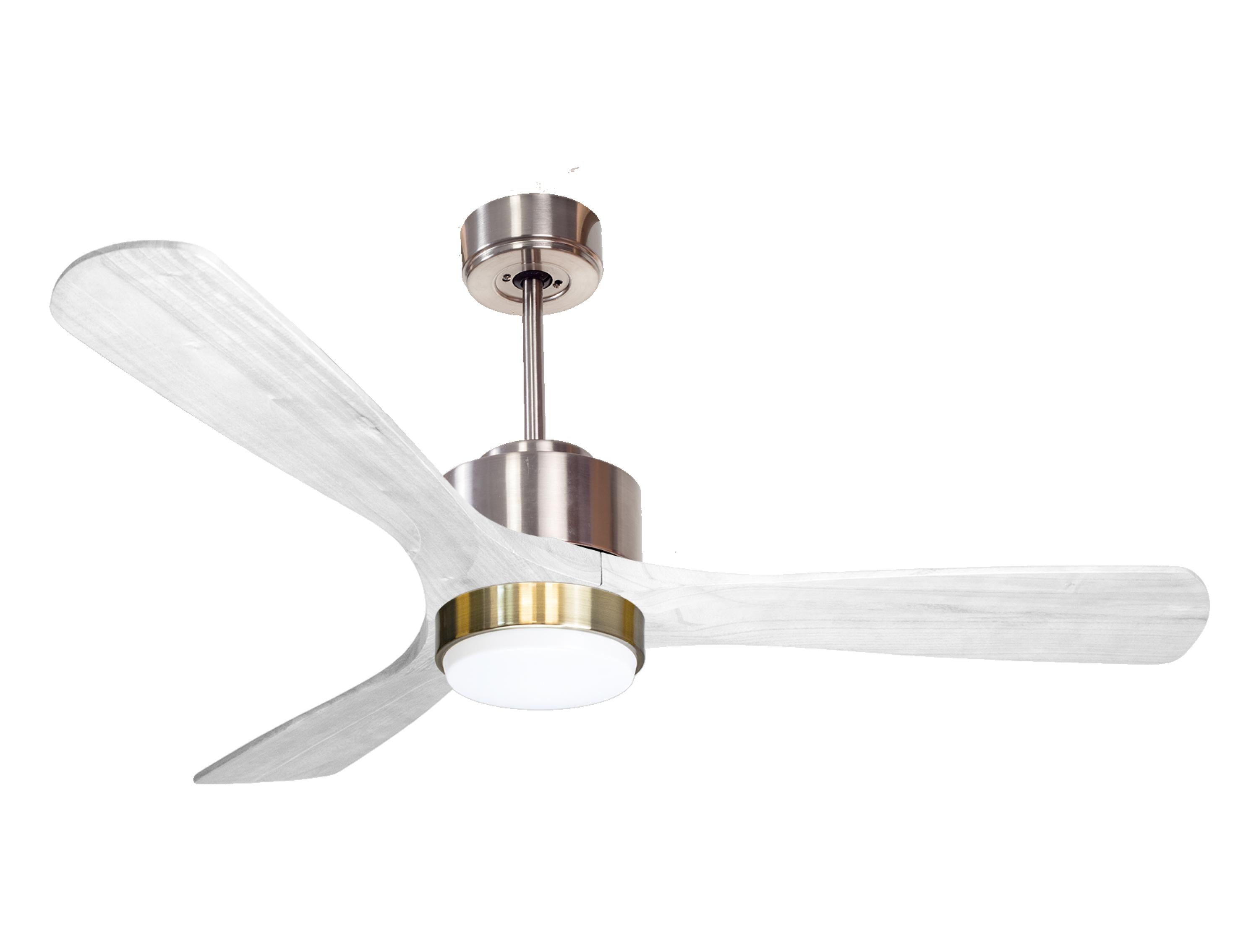 Ventilateur de plafond Wifi Moteur à courant continu Télécommande Lumière à trois tons Hypersilence Mémoire