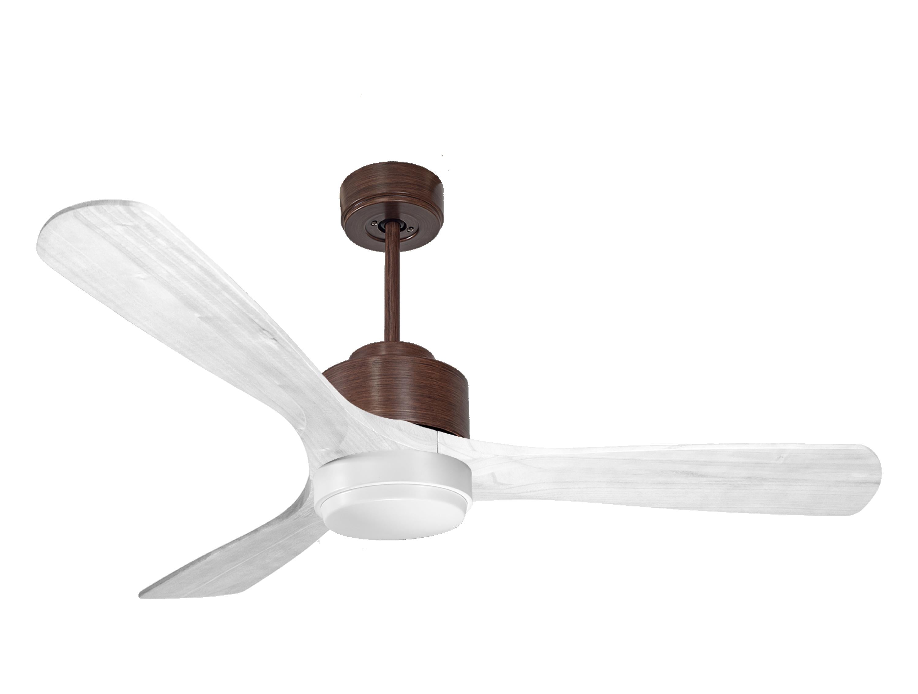 Ventilateur de plafond Réversible Thermostat Dimmable Wifi Moteur à courant continu Toits en pente Télécommande Lumière à trois tons Hypersilence Mémoire