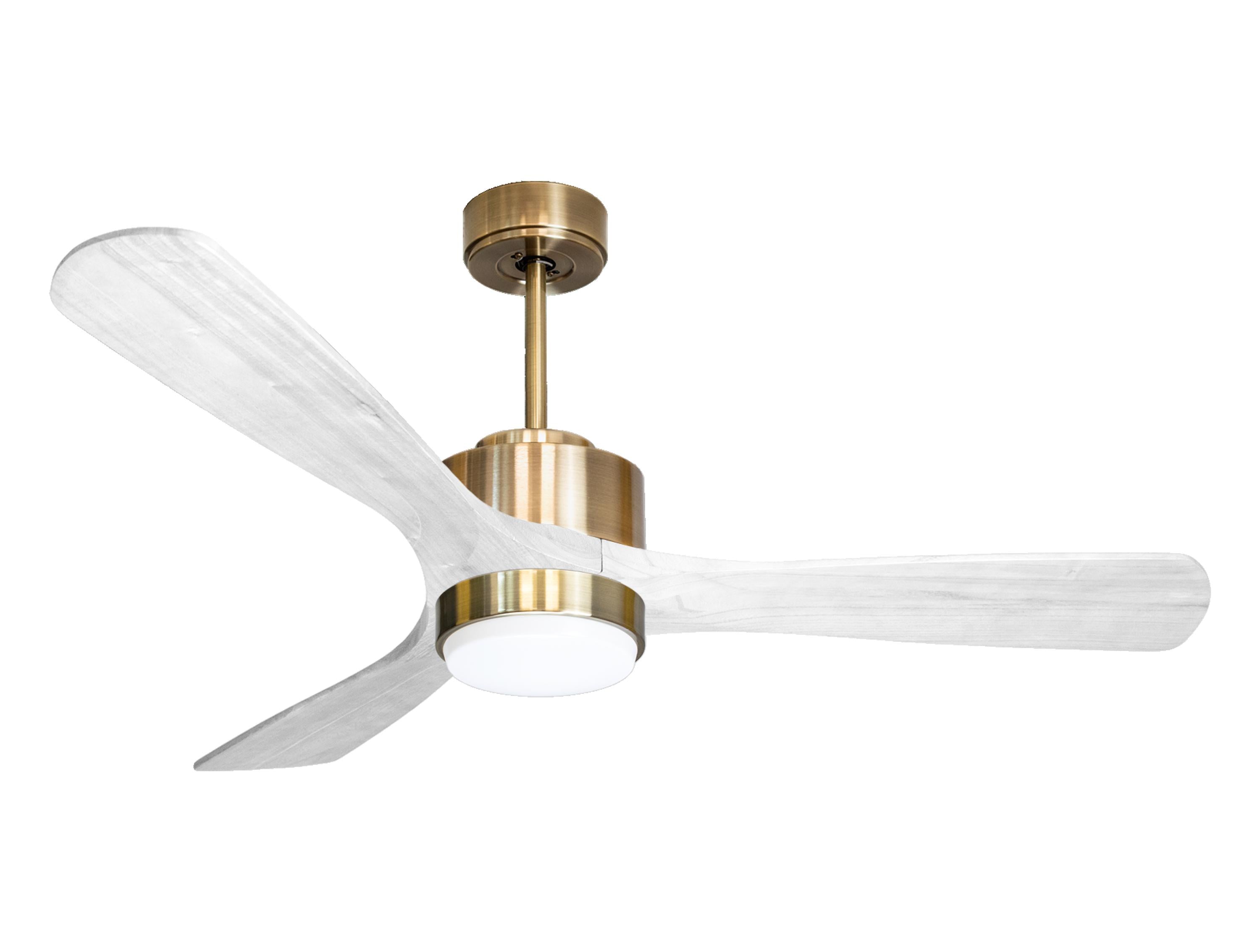 Ventilateur de plafond Wifi Moteur à courant continu Télécommande Lumière à trois tons Hypersilence Mémoire