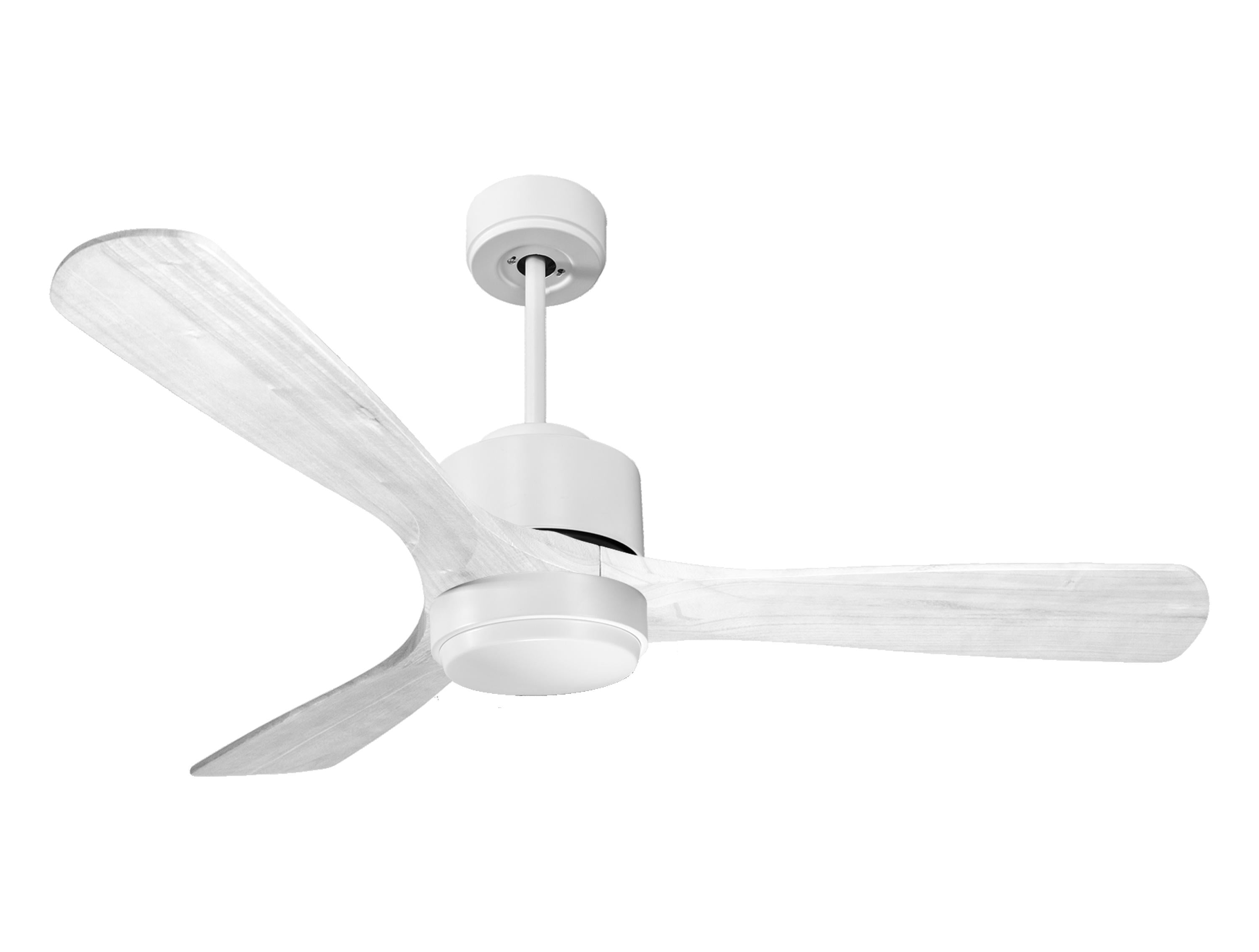 Ventilateur de plafond Réversible Thermostat Dimmable Wifi Moteur à courant continu Toits en pente Télécommande Lumière à trois tons Hypersilence Mémoire