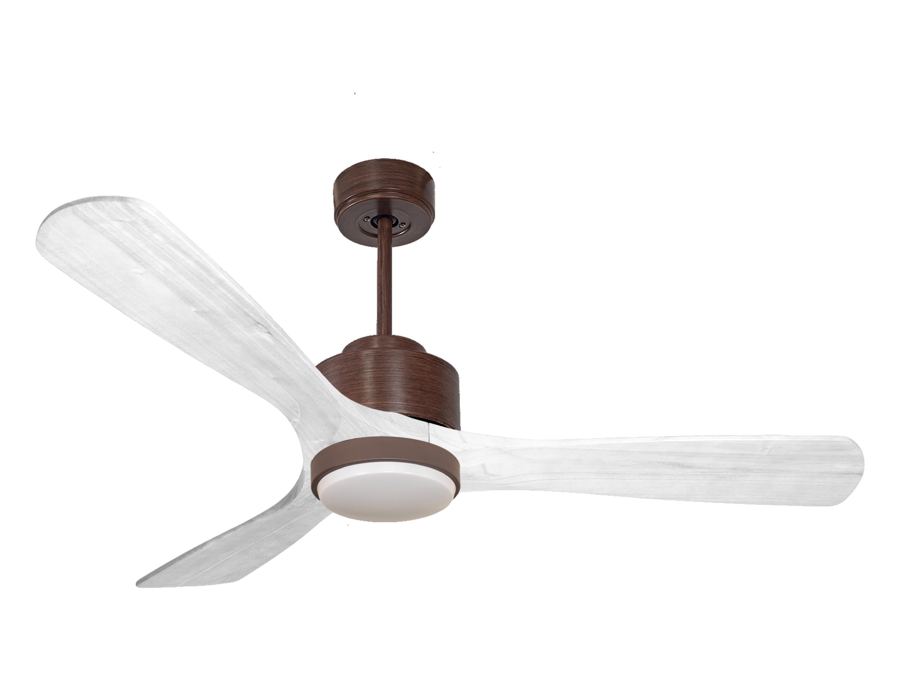 Ventilateur de plafond Réversible Thermostat Dimmable Wifi Moteur à courant continu Toits en pente Télécommande Lumière à trois tons Hypersilence Mémoire