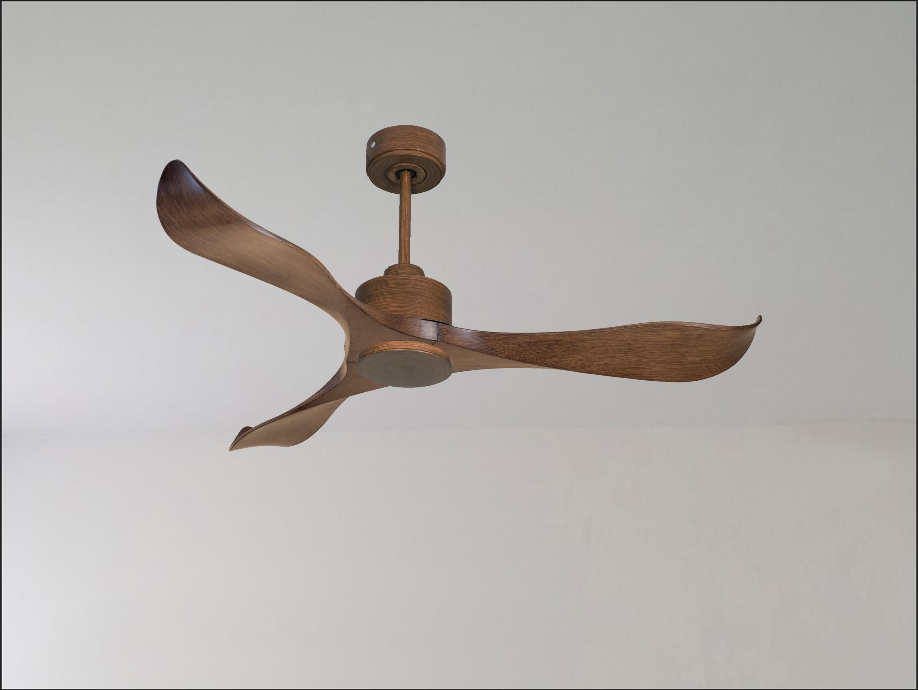 Ventilateur de plafond Réversible Thermostat Wifi Moteur à courant continu Toits en pente Télécommande Adaptateur 2/3 Lames Hypersilence Mémoire