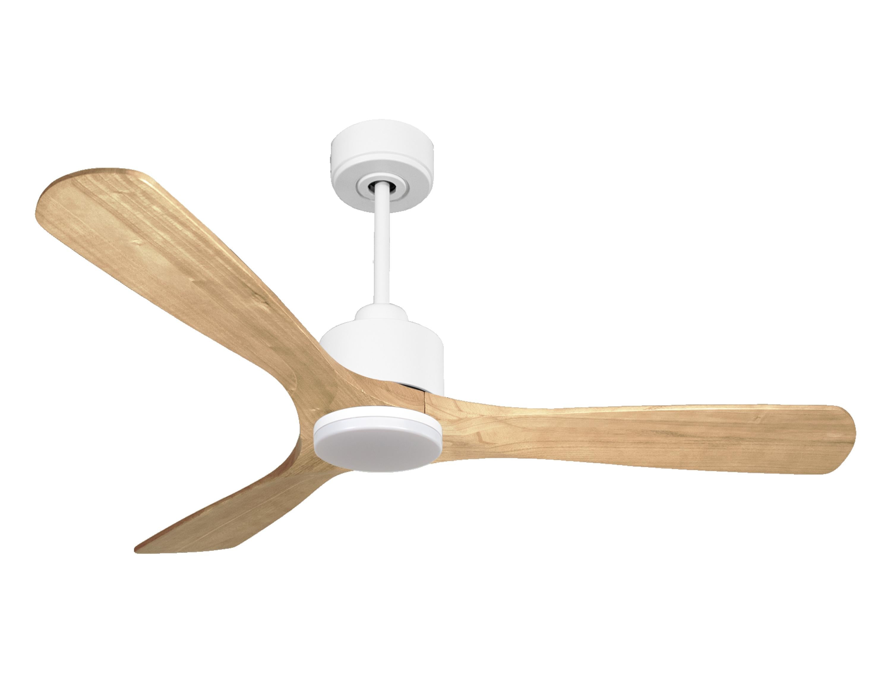 Ventilateur de plafond Réversible Thermostat Dimmable Wifi Moteur à courant continu Toits en pente Télécommande Lumière à trois tons Hypersilence Mémoire