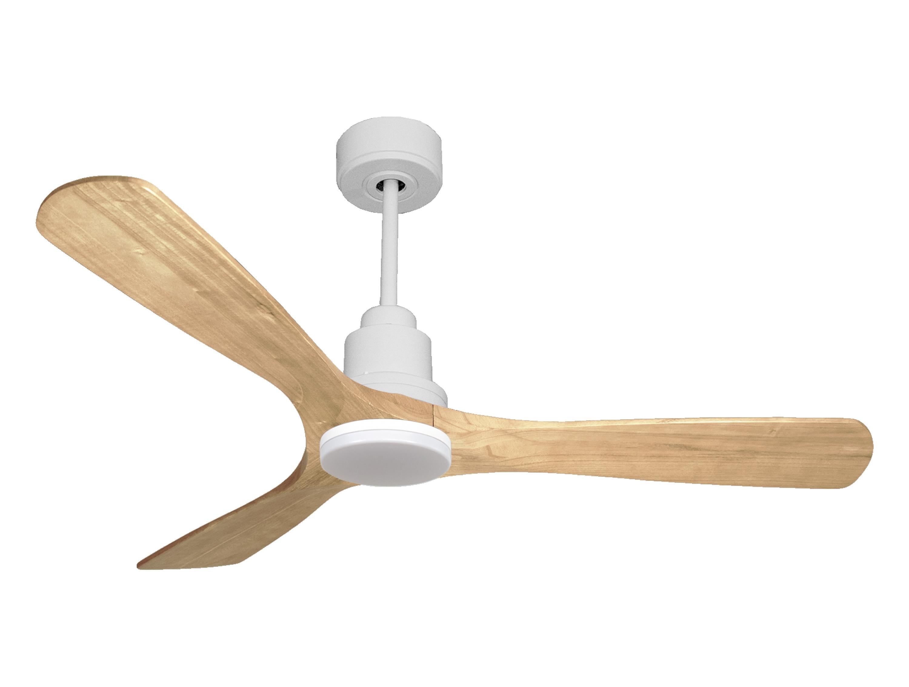 Ventilateur de plafond Réversible Thermostat Dimmable Wifi Moteur à courant continu Toits en pente Télécommande Lumière à trois tons Hypersilence Mémoire