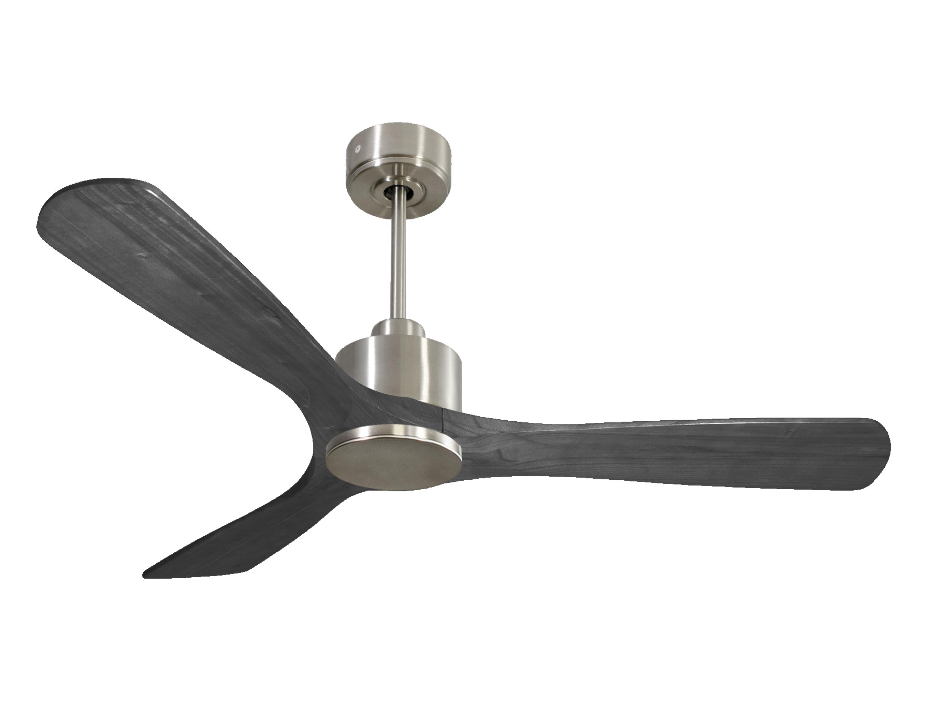 Ventilateur de plafond Réversible Thermostat Wifi Moteur à courant continu Toits en pente Télécommande Hypersilence Mémoire