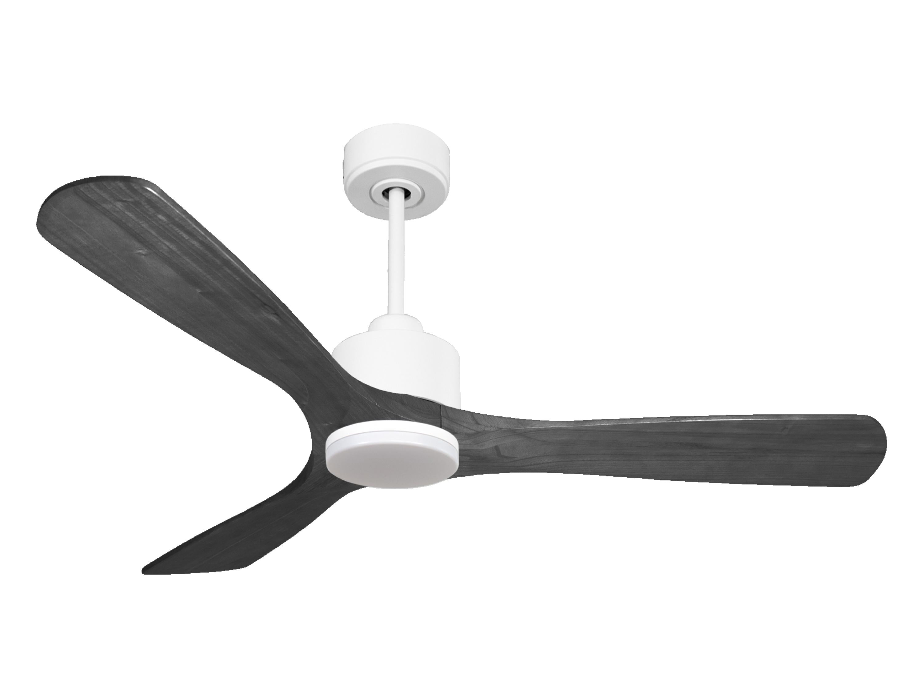 Ventilateur de plafond Réversible Thermostat Dimmable Wifi Moteur à courant continu Toits en pente Télécommande Lumière à trois tons Hypersilence Mémoire