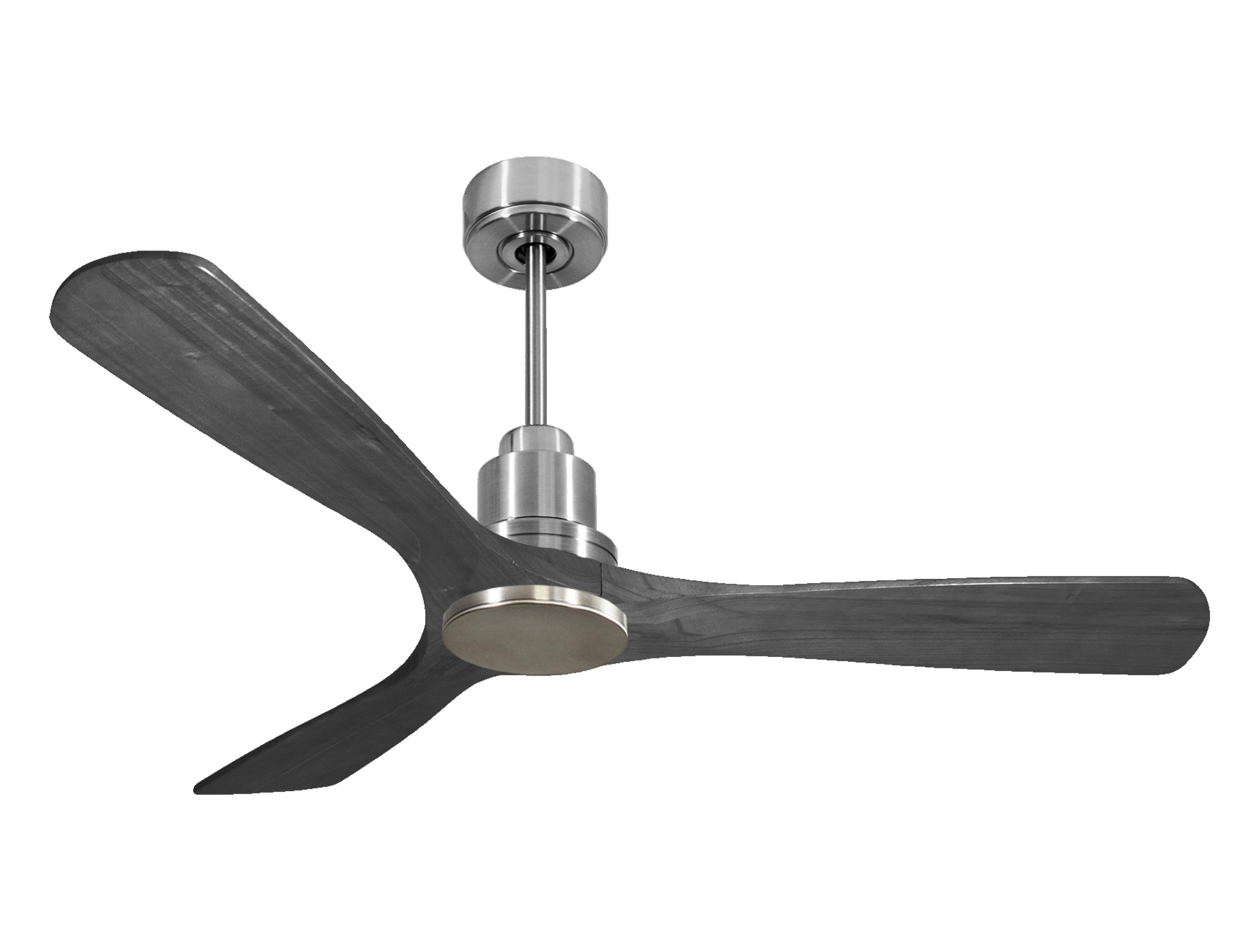 Ventilateur de plafond Réversible Thermostat Wifi Moteur à courant continu Toits en pente Télécommande Hypersilence Mémoire
