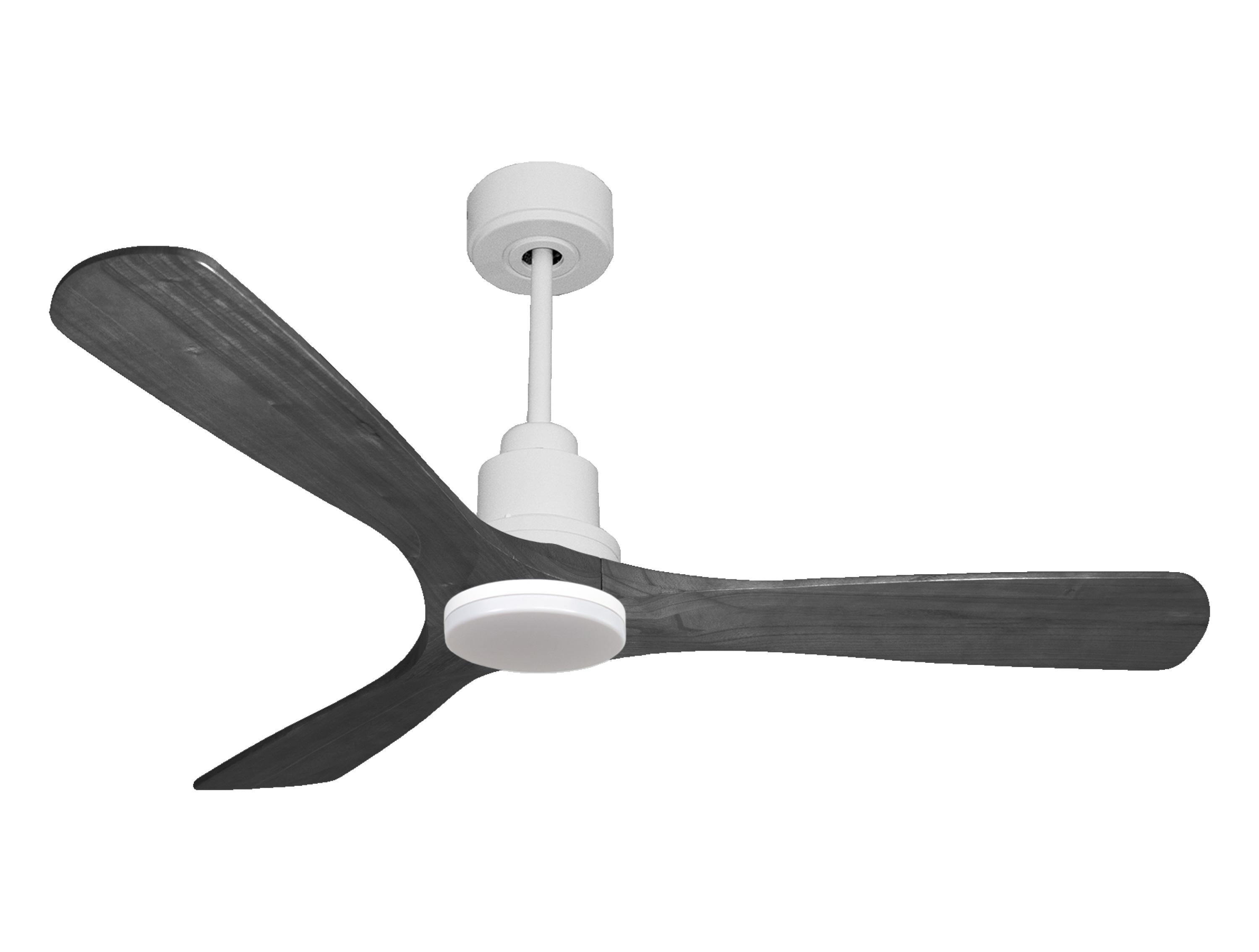 Ventilateur de plafond Réversible Thermostat Dimmable Wifi Moteur à courant continu Toits en pente Télécommande Lumière à trois tons Hypersilence Mémoire