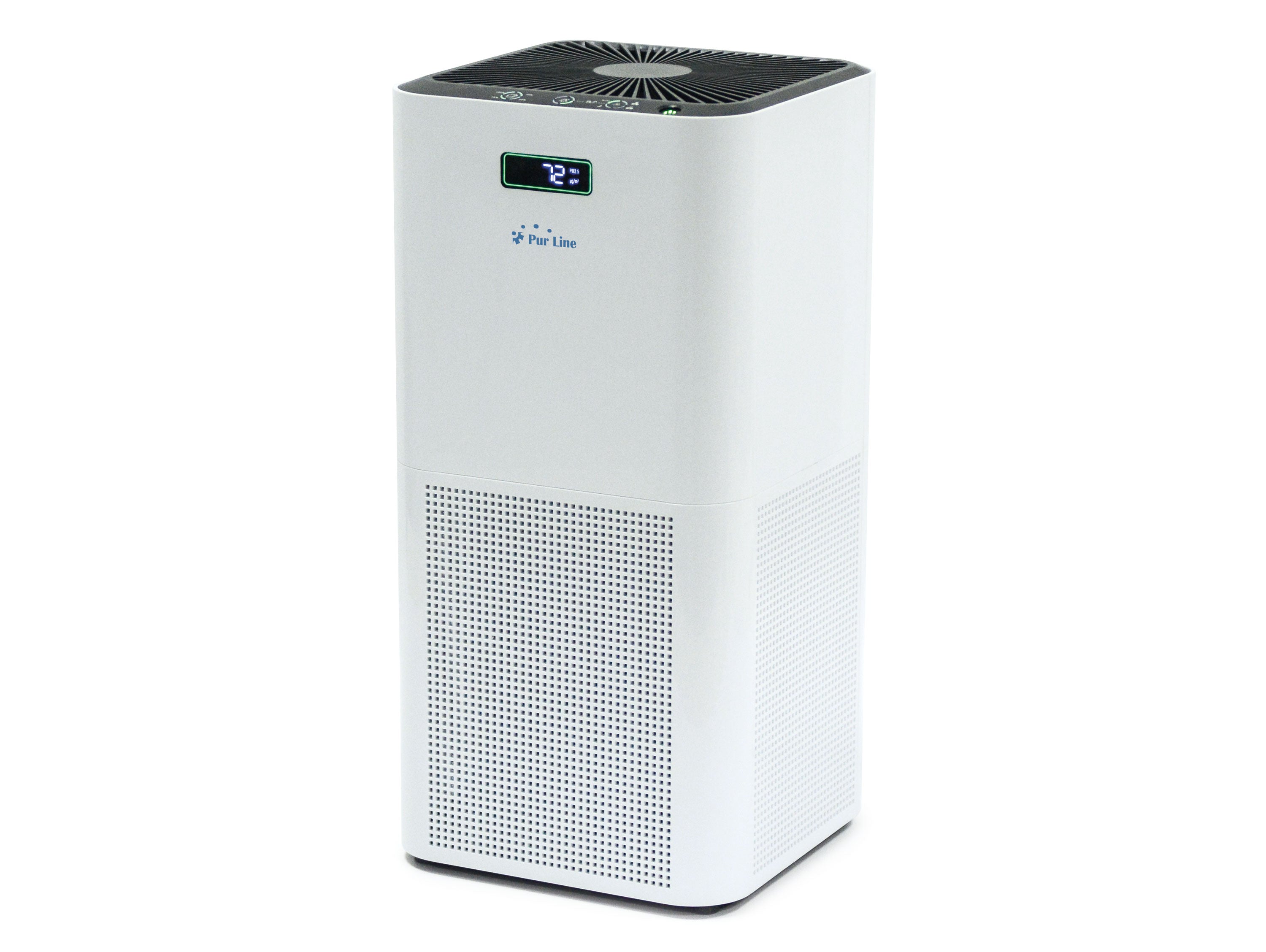 Purificateur d'air avec filtre HEPA, PM2, ioniseur, écran tactile LED, 3 vitesses et mode AUTO pour 60m2