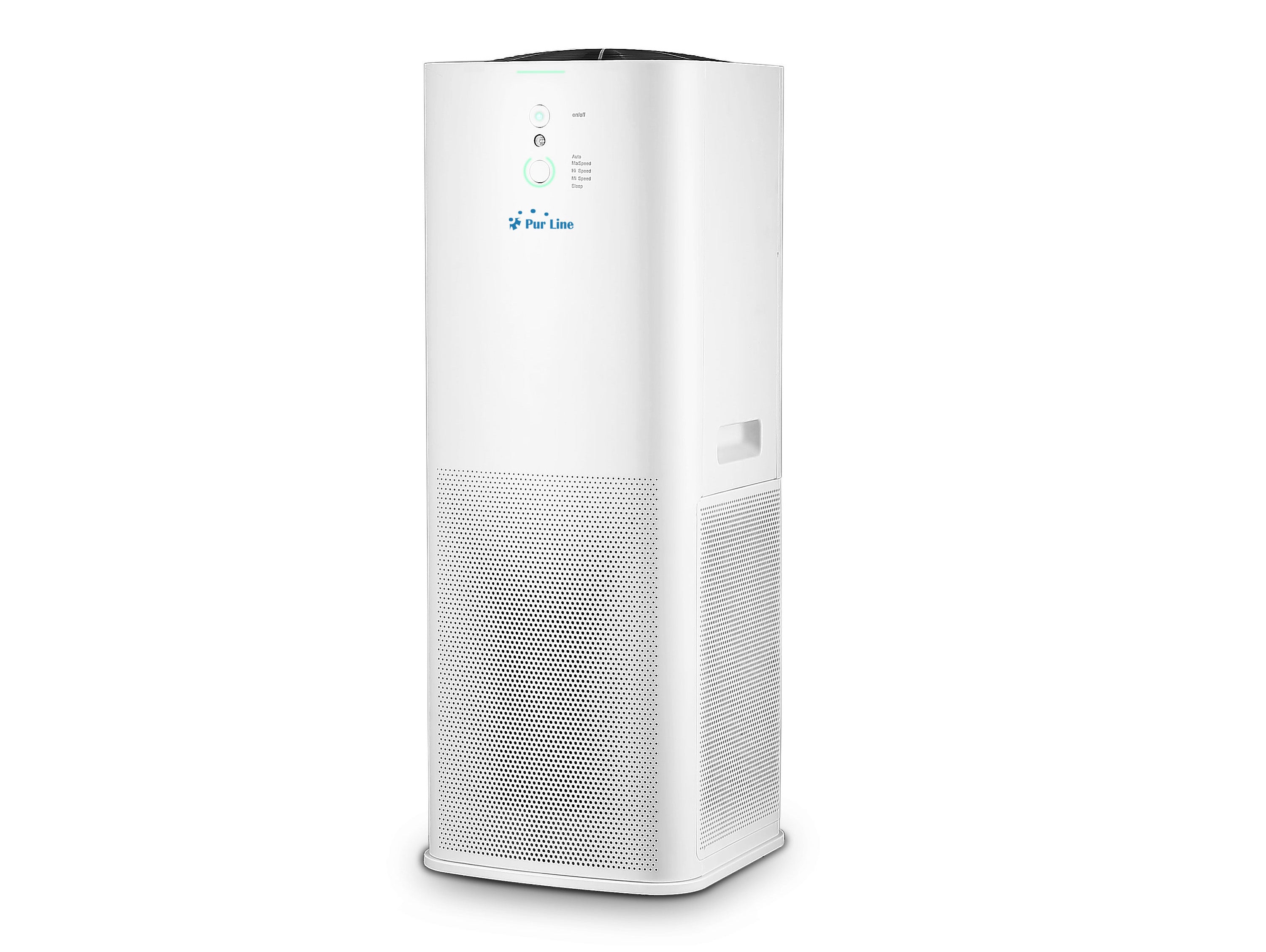 Purificateur d'air avec 2 filtres HEPA, PM2, ioniseur, écran tactile LED, 3 vitesses et mode AUTO pour 90m2.