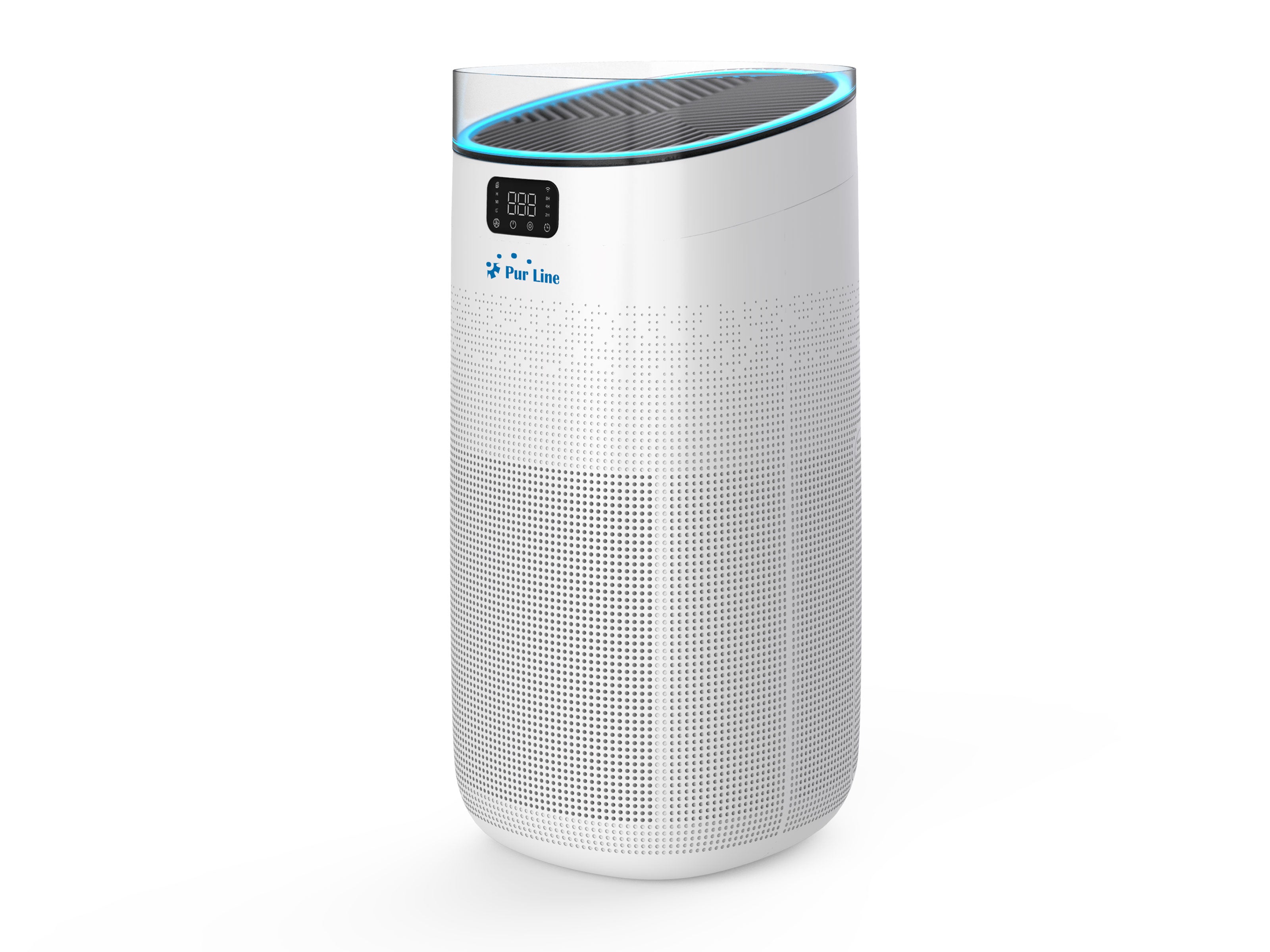 Purificateur d'air avec filtre HEPA H13, PM2, ioniseur, écran tactile LED, 3 vitesses et mode AUTO pour 50m2