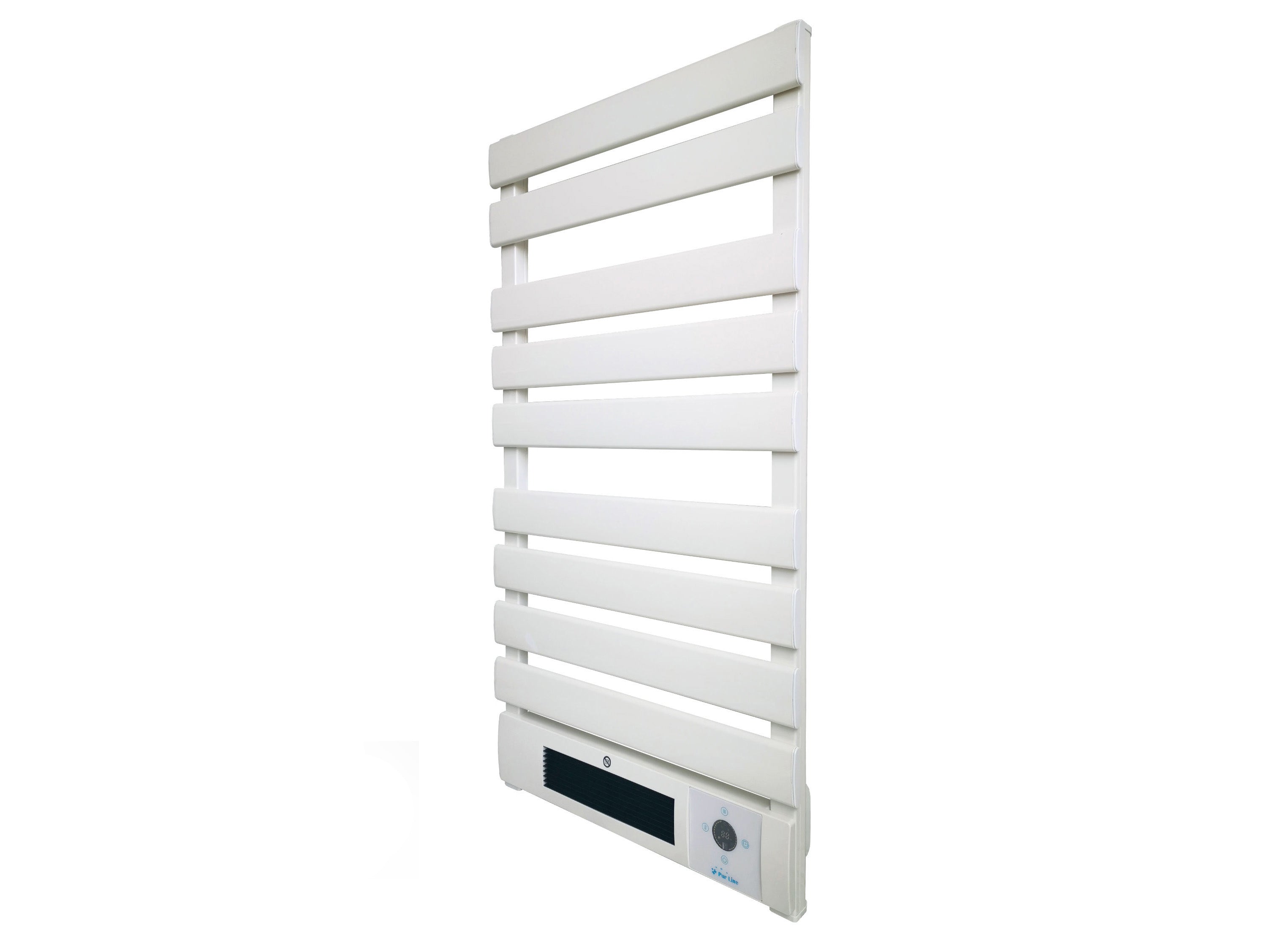 Porte-serviettes électrique 1500W en aluminium blanc avec display LED