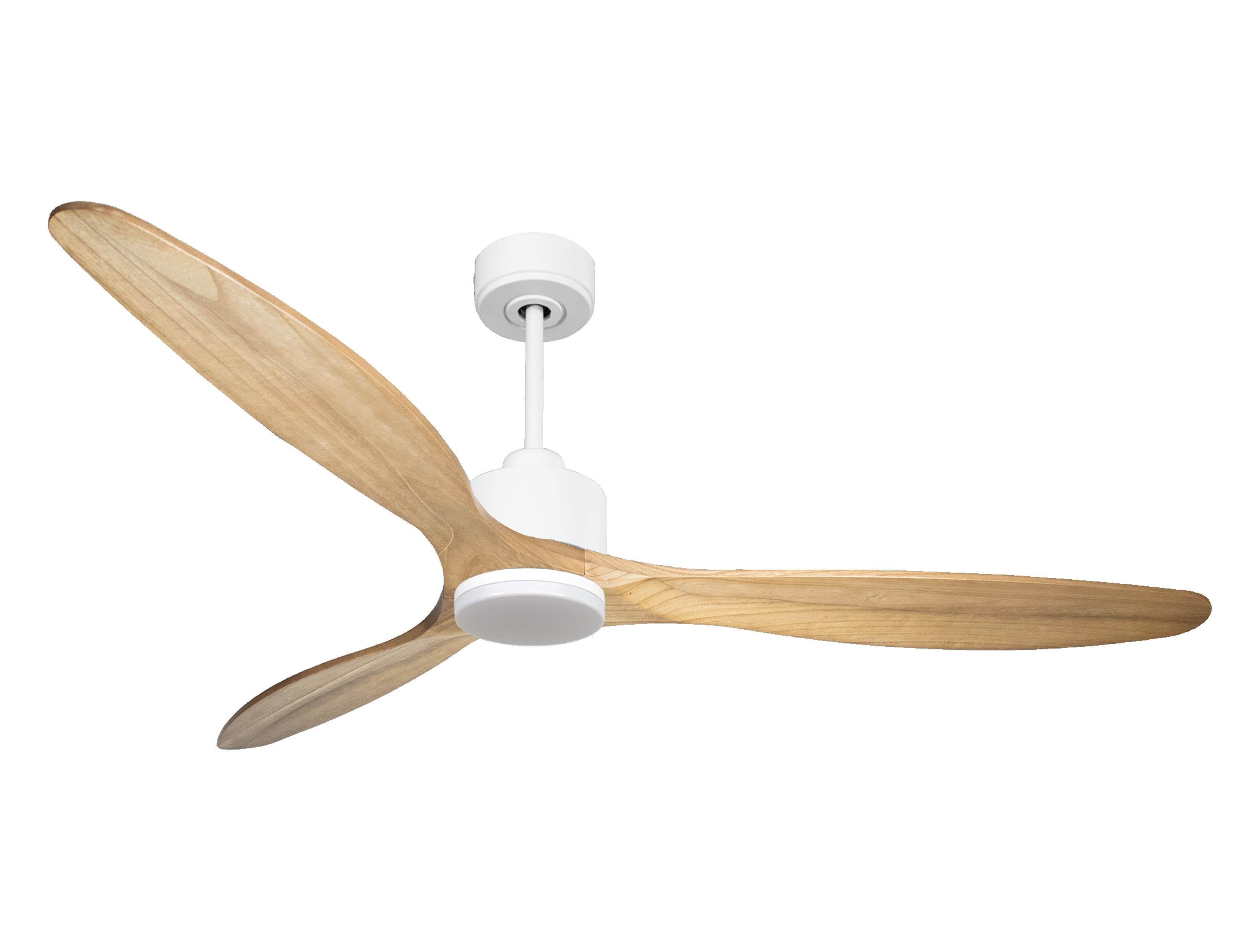 Ventilateur de plafond Réversible Thermostat Dimmable Wifi Moteur à courant continu Toits en pente Télécommande Lumière à trois tons Hypersilence Mémoire