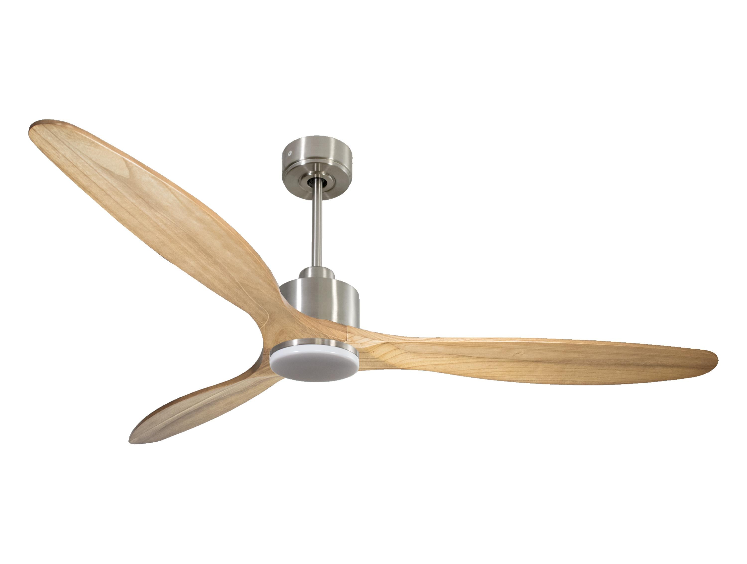 Ventilateur de plafond Réversible Thermostat Dimmable Wifi Moteur à courant continu Toits en pente Télécommande Lumière à trois tons Hypersilence Mémoire