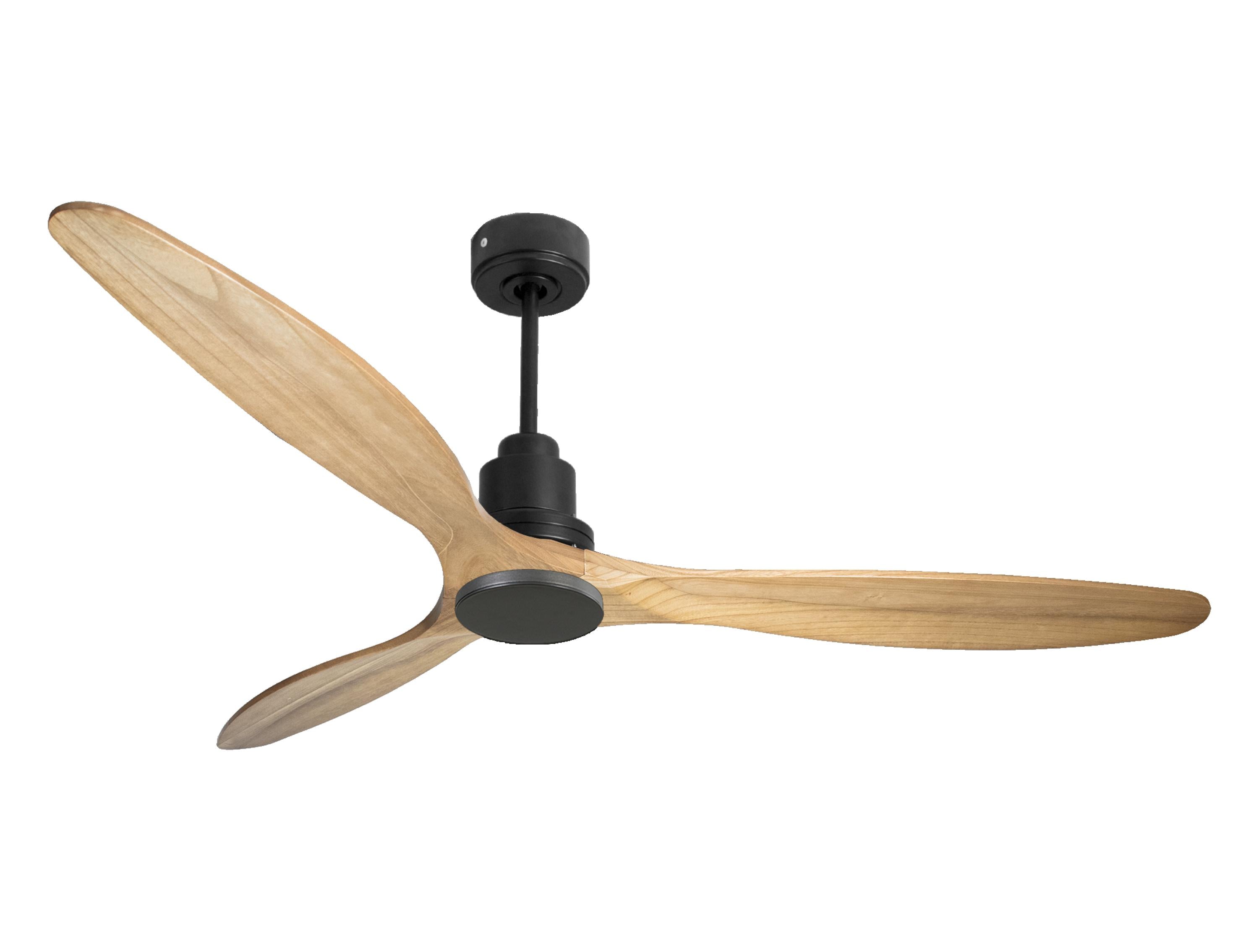 Ventilateur de plafond Réversible  Thermostat Wifi Moteur à courant continu Toits en pente Télécommande Hypersilence Mémoire