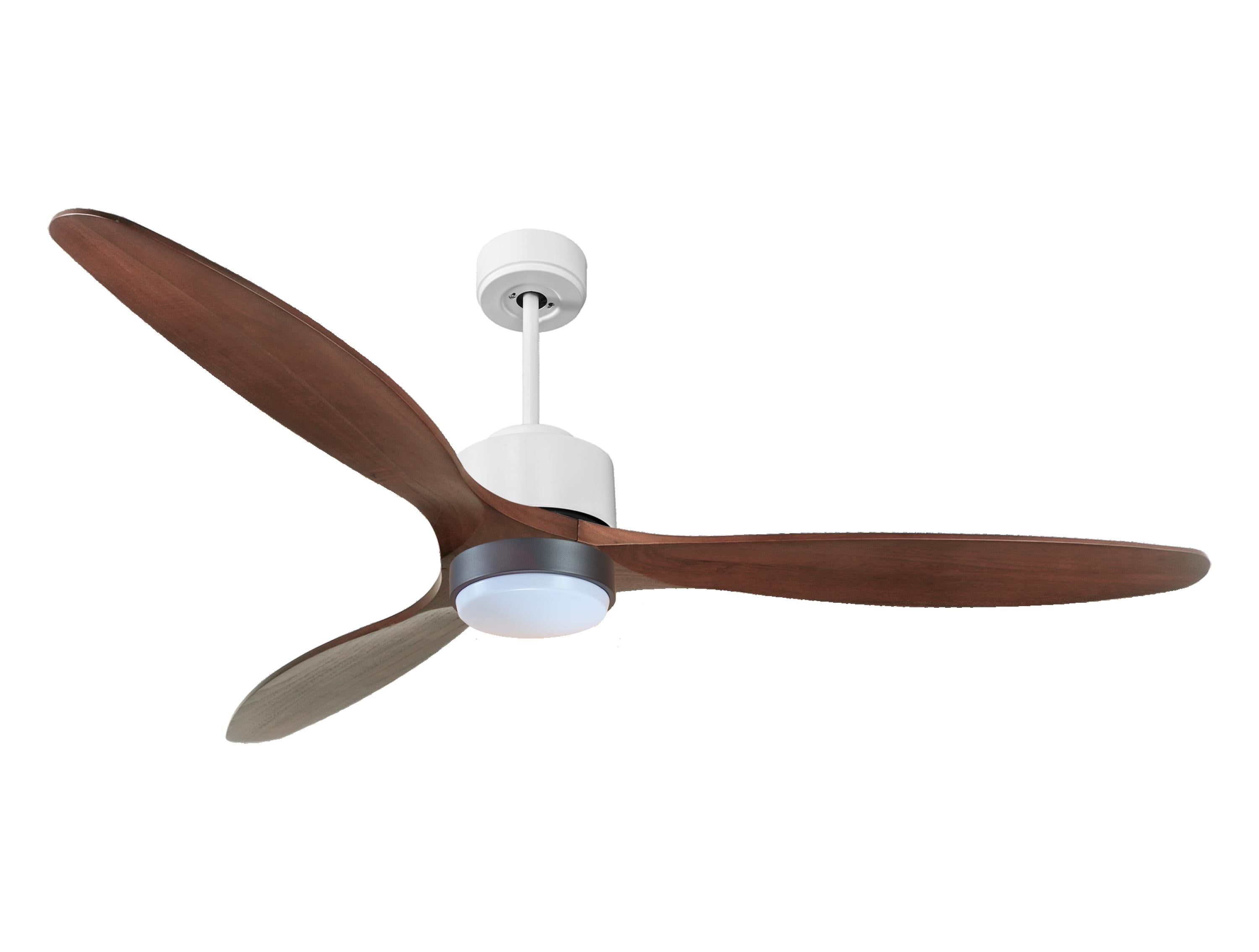 Ventilateur de plafond Wifi Moteur à courant continu Télécommande Lumière à trois tons Hypersilence Mémoire