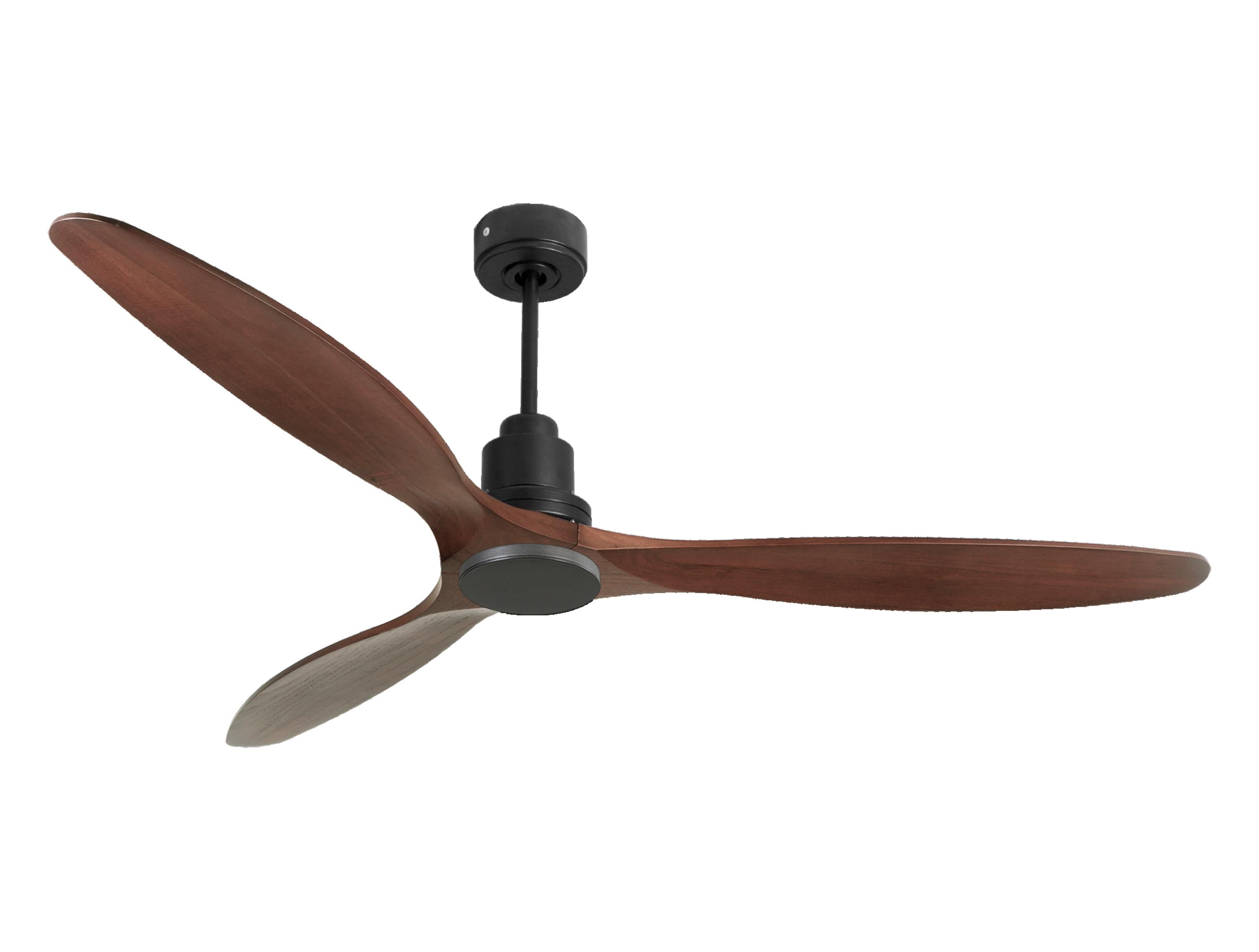 Ventilateur de plafond Réversible Thermostat Wifi Moteur à courant continu Toits en pente Télécommande Hypersilence Mémoire Shopify Vendible (AUTOMATIQUE)