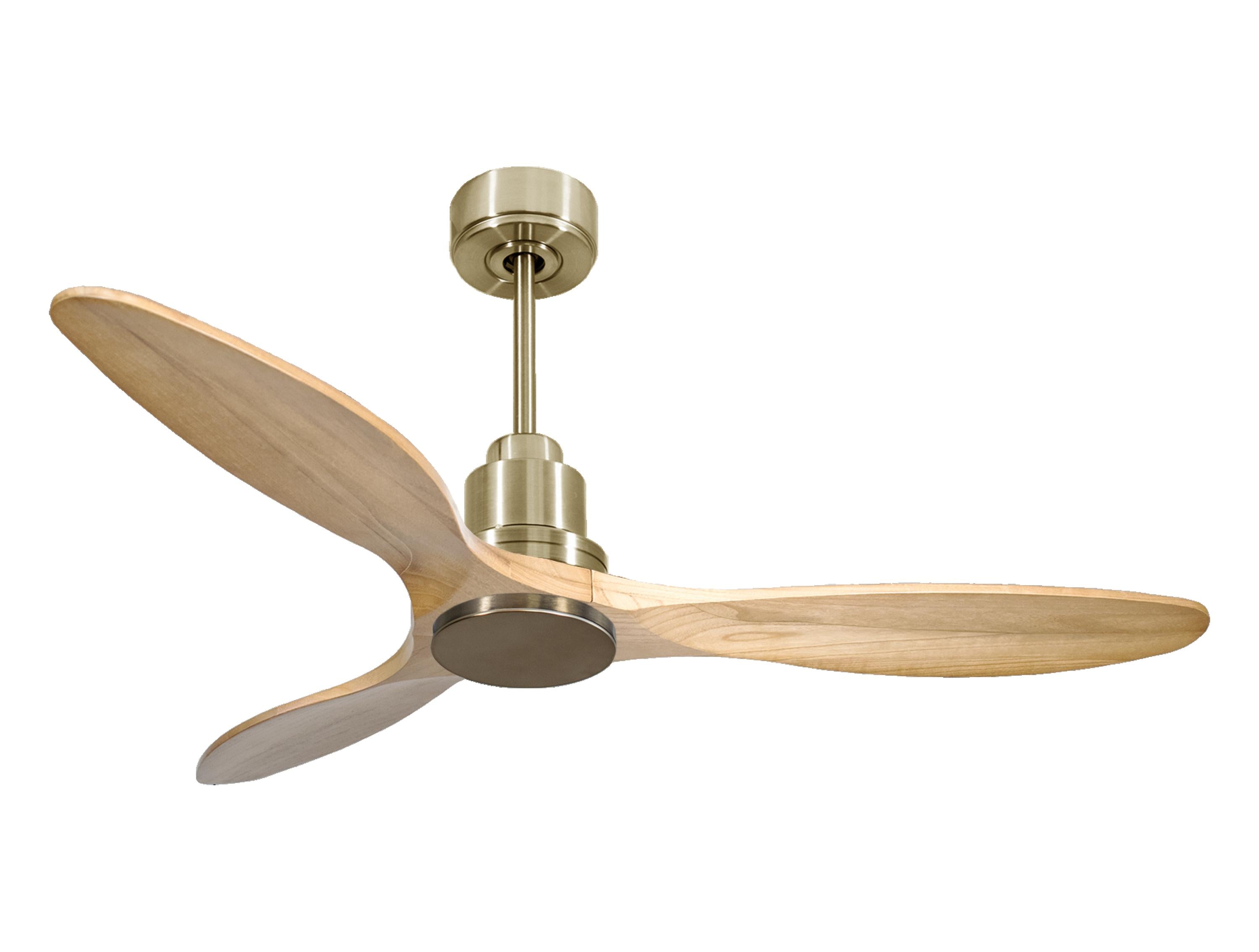 Ventilateur de plafond Réversible  Thermostat Wifi Moteur à courant continu Toits en pente Télécommande Hypersilence Mémoire