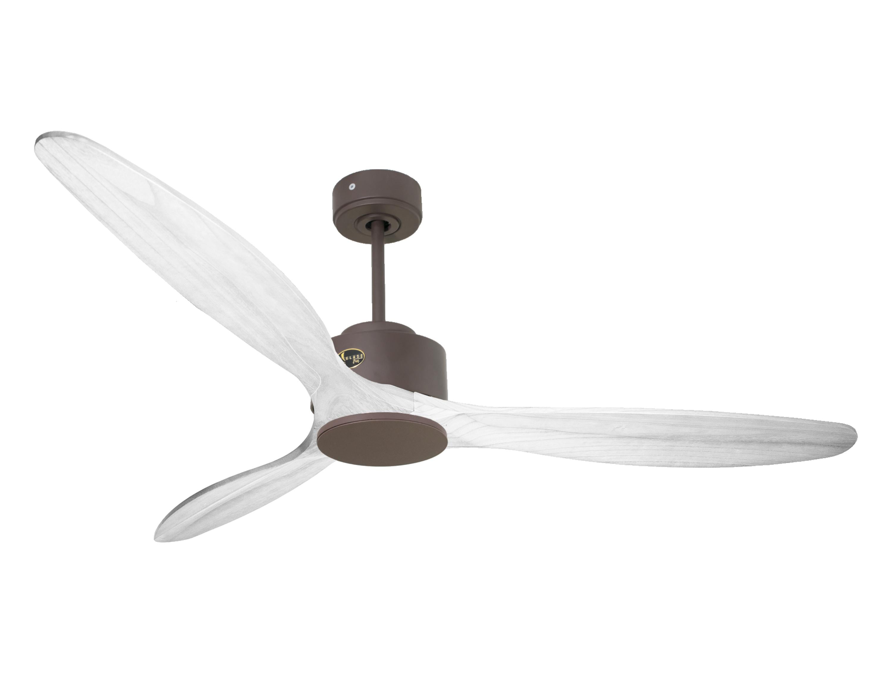 Ventilateur de plafond Réversible Thermostat Wifi Moteur à courant continu Toits en pente Télécommande Hypersilence Mémoire