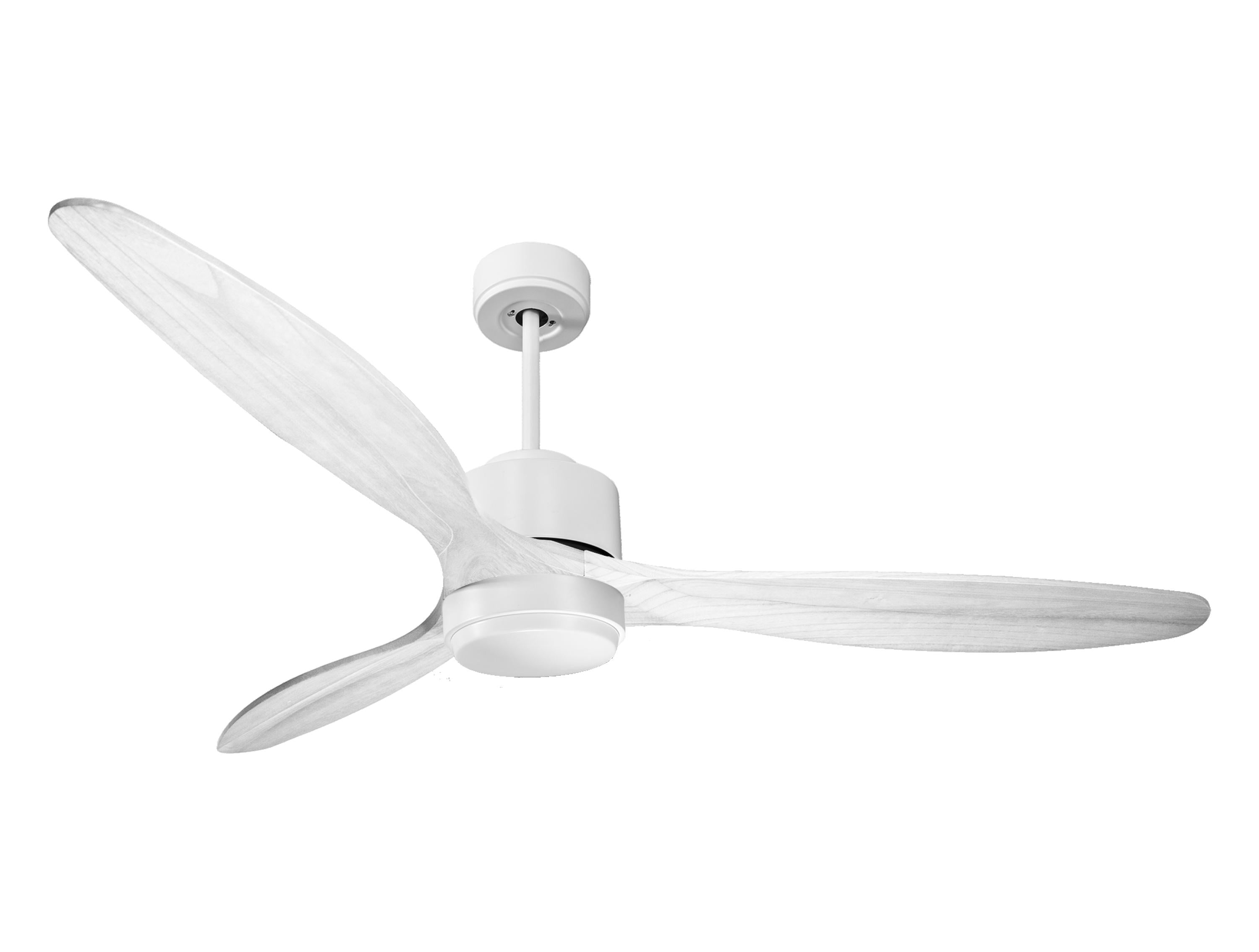 Ventilateur de plafond Réversible Thermostat Dimmable Wifi Moteur à courant continu Toits en pente Télécommande Lumière à trois tons Hypersilence Mémoire