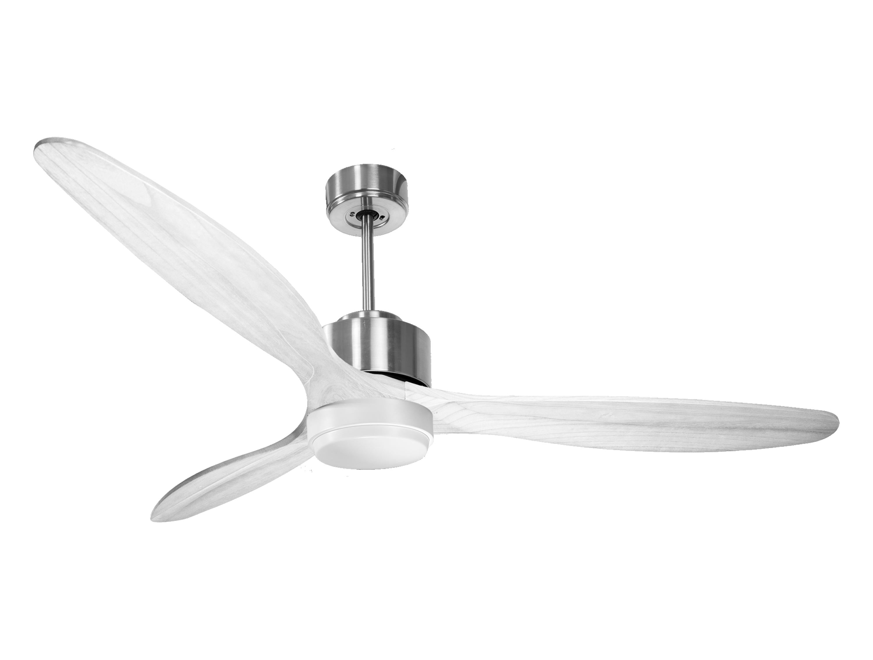 Ventilateur de plafond Réversible Thermostat Dimmable Wifi Moteur à courant continu Toits en pente Télécommande Lumière à trois tons Hypersilence Mémoire