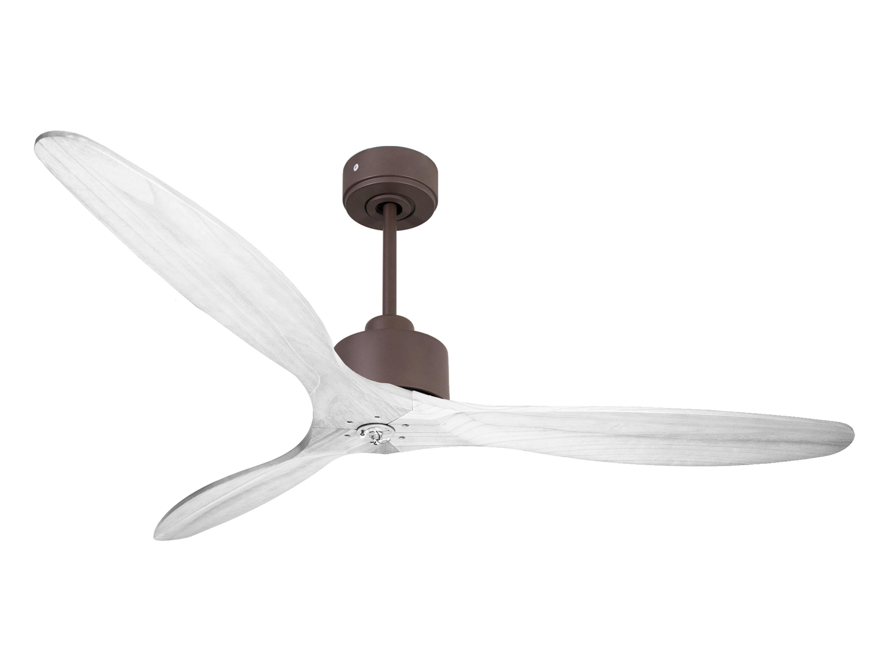 Ventilateur de plafond Réversible Thermostat Dimmable Wifi Moteur à courant continu Toits en pente Télécommande Lumière à trois tons Hypersilence Mémoire