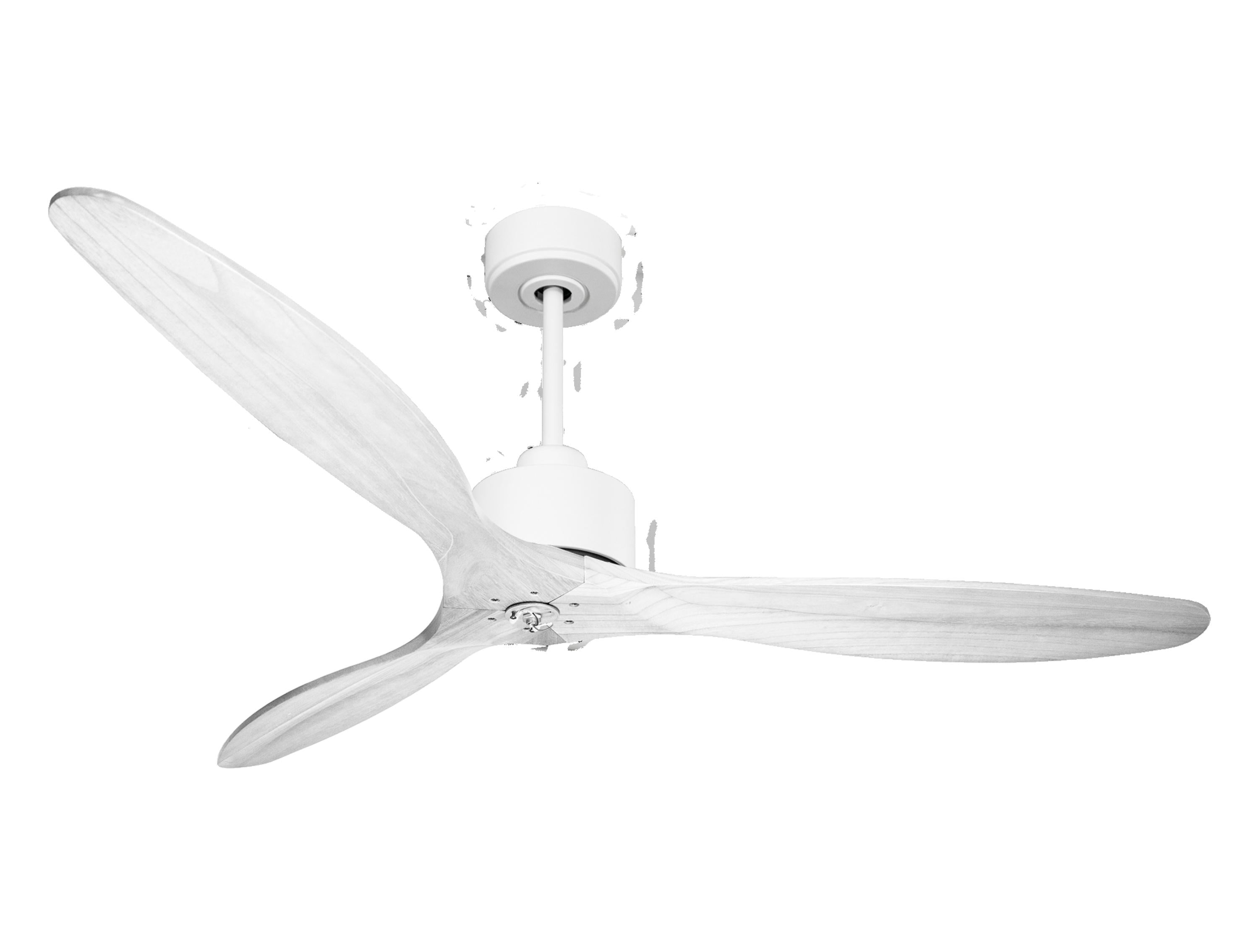 Ventilateur de plafond Réversible Thermostat Dimmable Wifi Moteur à courant continu Toits en pente Télécommande Lumière à trois tons Hypersilence Mémoire