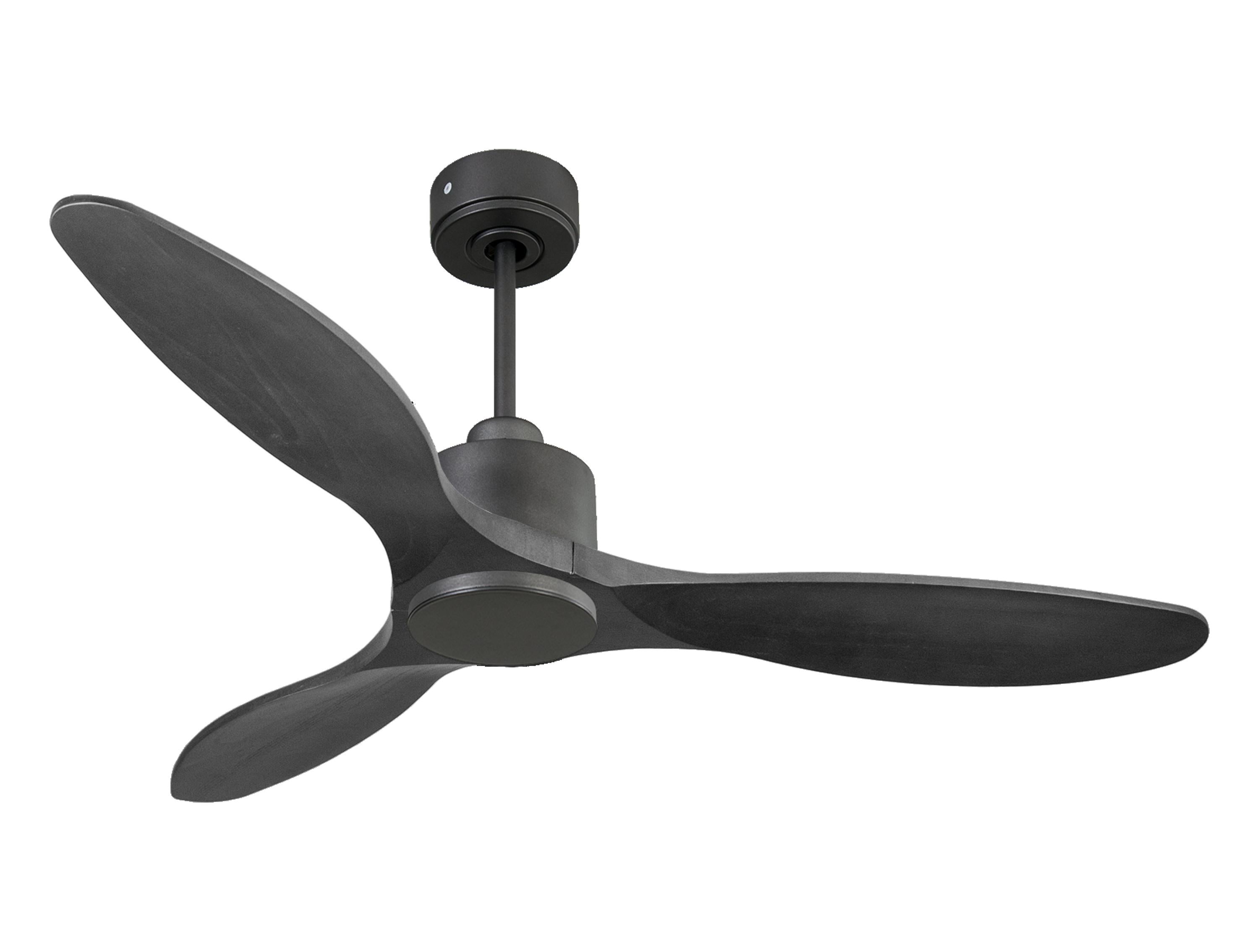 Ventilateur de plafond Réversible  Thermostat Wifi Moteur à courant continu Toits en pente Télécommande Hypersilence Mémoire