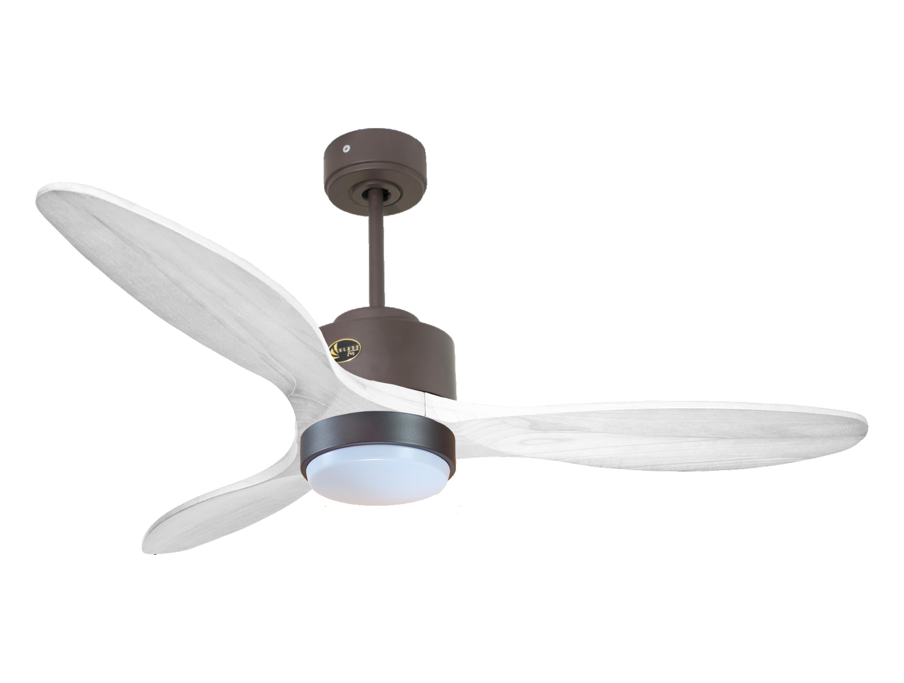 Ventilateur de plafond Réversible Thermostat Dimmable Wifi Moteur à courant continu Toits en pente Télécommande Lumière à trois tons Hypersilence Mémoire