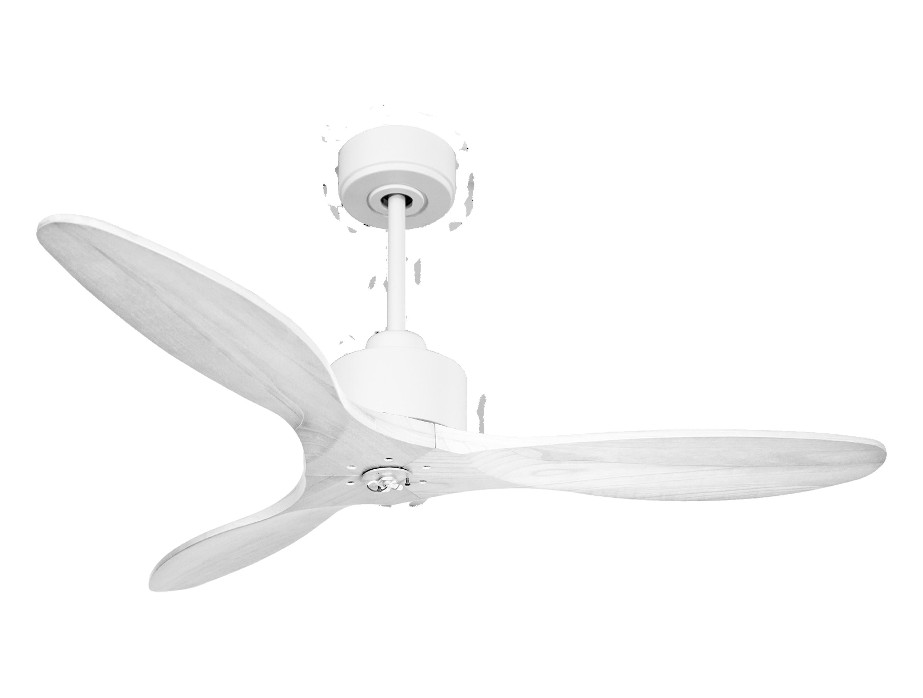 Ventilateur de plafond Réversible Thermostat Dimmable Wifi Moteur à courant continu Toits en pente Télécommande Lumière à trois tons Hypersilence Mémoire