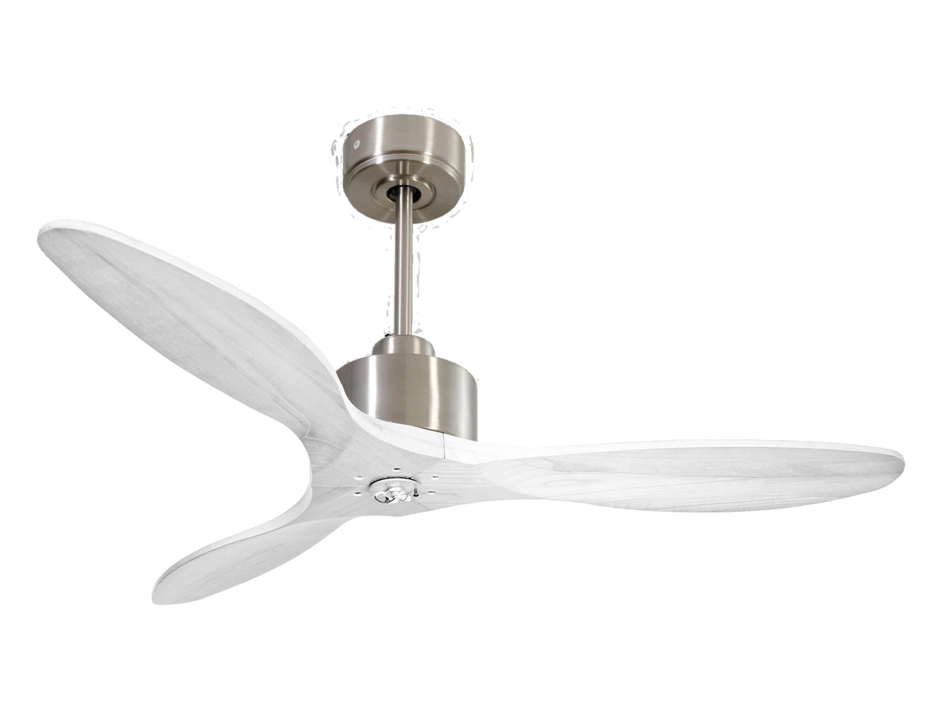 Ventilateur de plafond Réversible Thermostat Dimmable Wifi Moteur à courant continu Toits en pente Télécommande Lumière à trois tons Hypersilence Mémoire