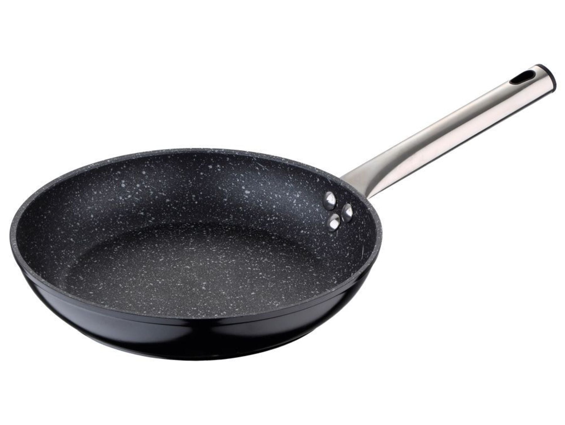 Poêle à griller en aluminium antiadhésif noir de 24 cm
